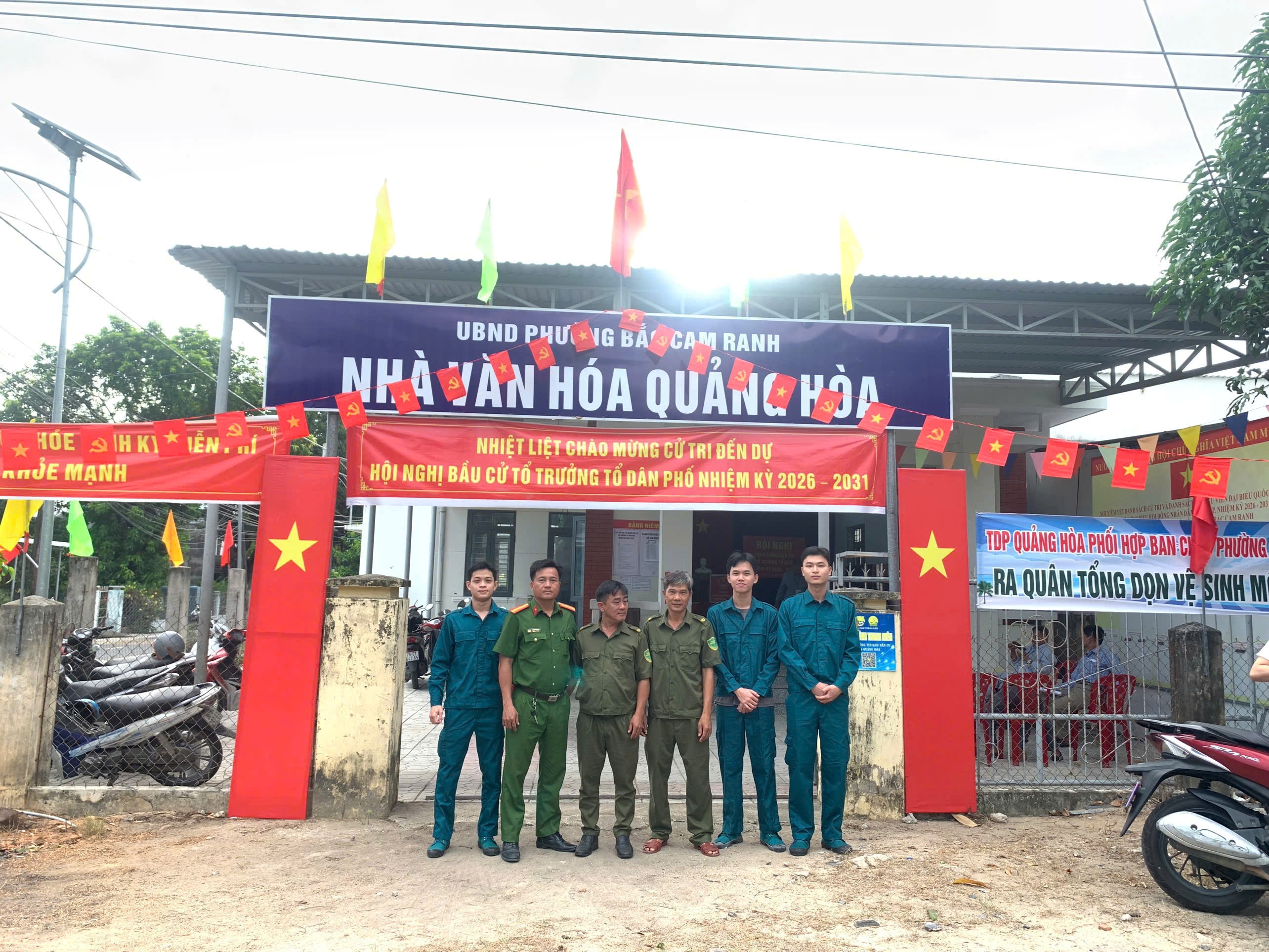 Công an phường Bắc Cam Ranh bảo đảm an ninh, trật tự phục vụ bầu cử Tổ trưởng Tổ dân phố nhiệm kỳ 2026 - 2031