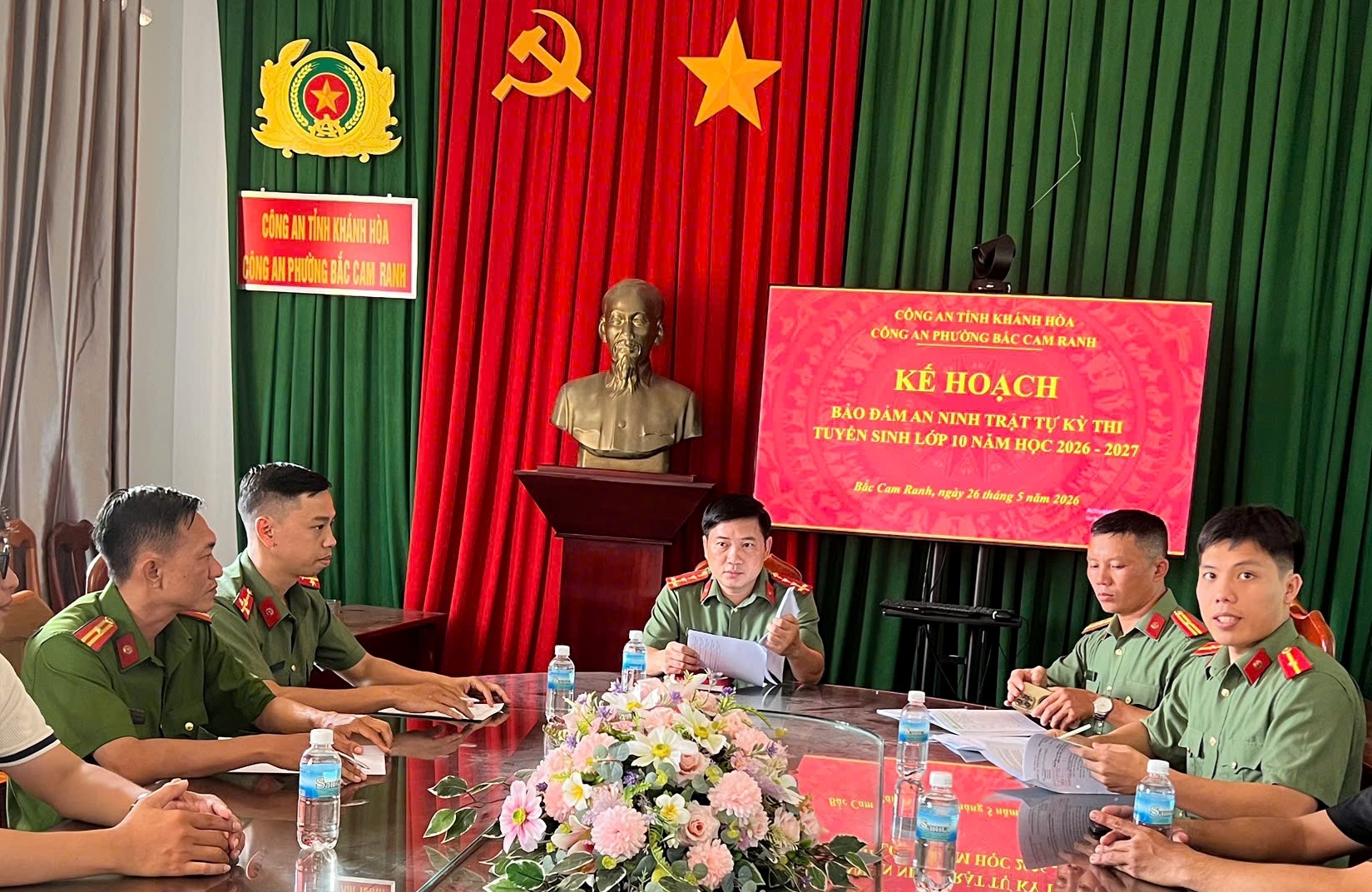 Công an phường Bắc Cam Ranh triển khai Kế hoạch bảo đảm an ninh an toàn kỳ thi tuyển sinh lớp 10 năm học 2026 - 2027