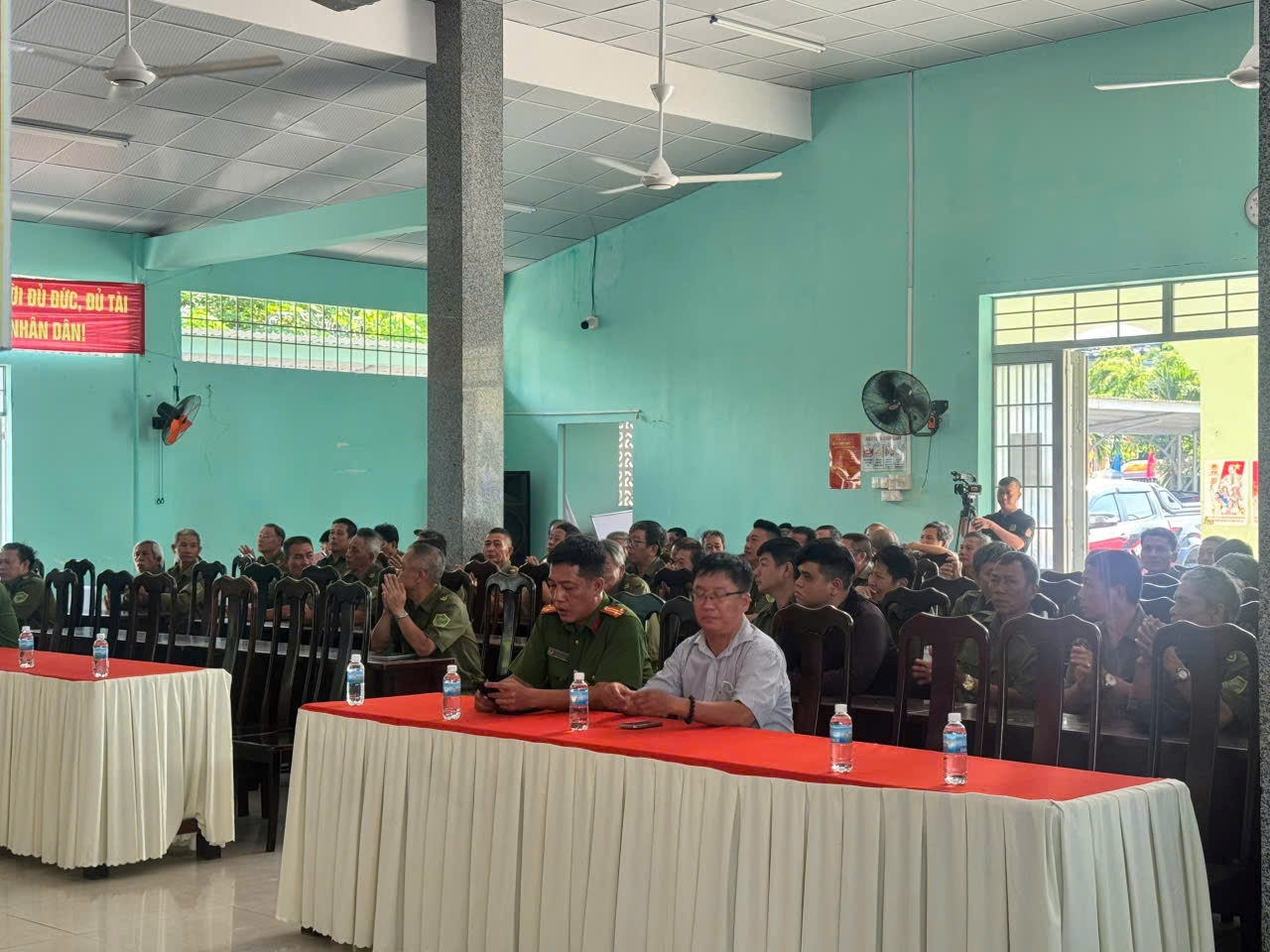 Công an phường Bắc Nha Trang tổ chức tuyên truyền kỹ năng cứu nạn, cứu hộ thiên tai cho lực lượng ANCS