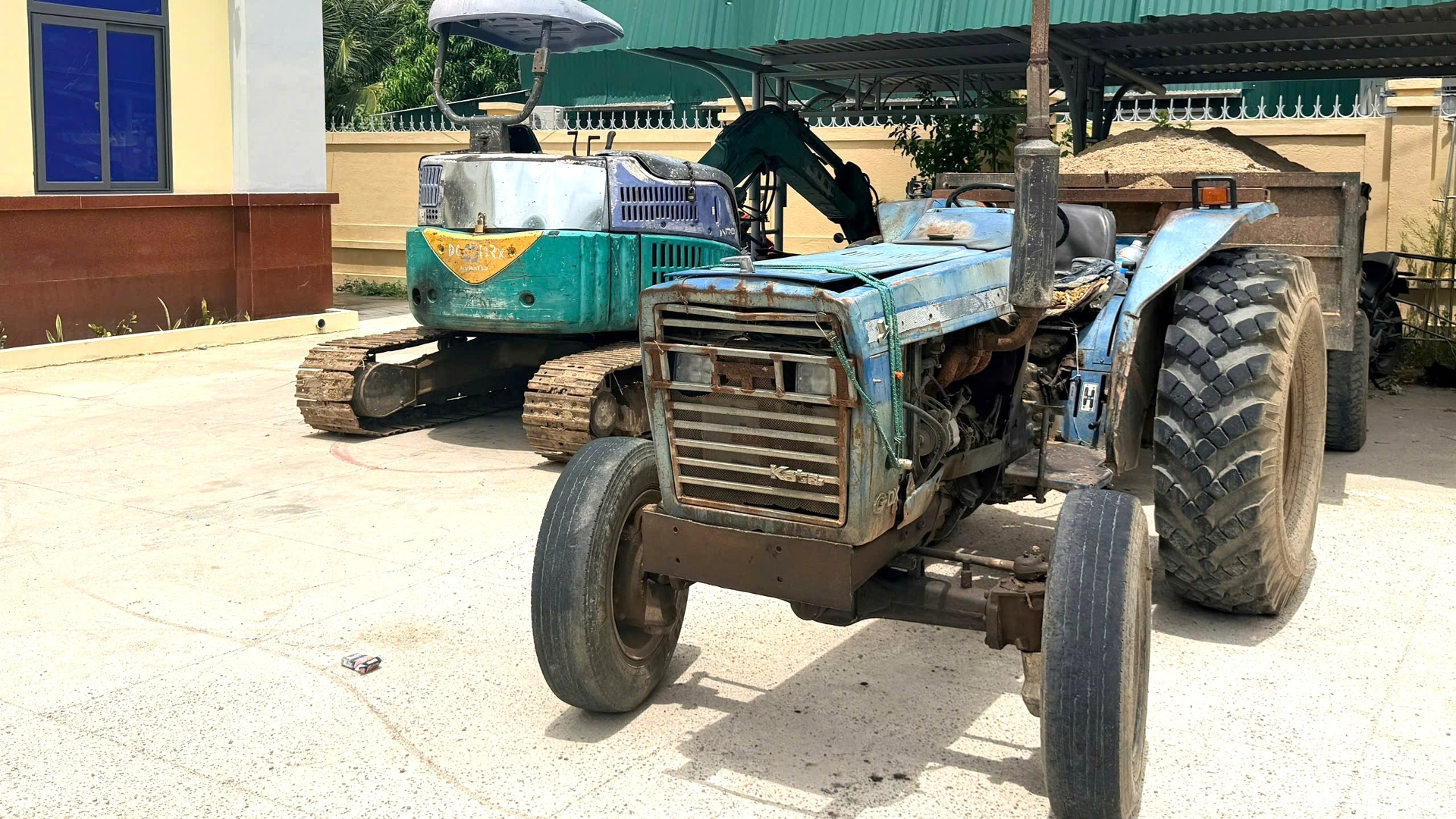 Công an phường Ba Ngòi phối hợp xử lý vụ việc khai thác, vận chuyển khoáng sản trái phép trên địa bàn