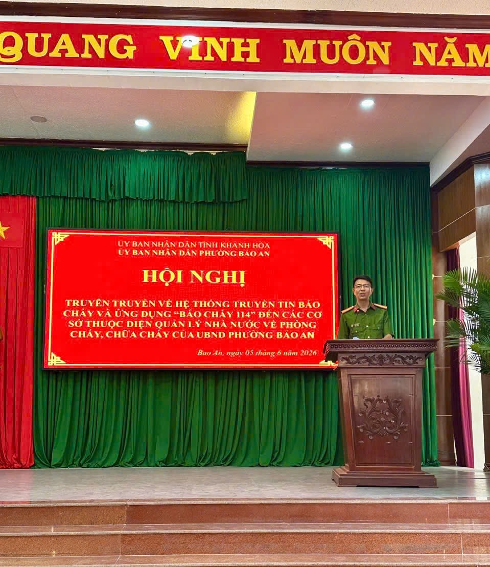 Phường Bảo An: Tuyên truyền, hướng dẫn sử dụng hệ thống truyền tin báo cháy và ứng dụng báo cháy 114