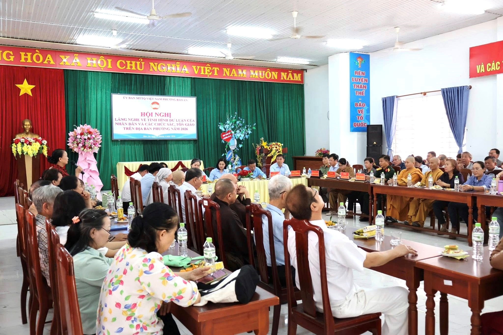 Công an phường Bảo An chủ động lắng nghe, kịp thời giải quyết tâm tư dư luận nhân dân và các chức sắc, chức việc tôn giáo trên địa bàn phường