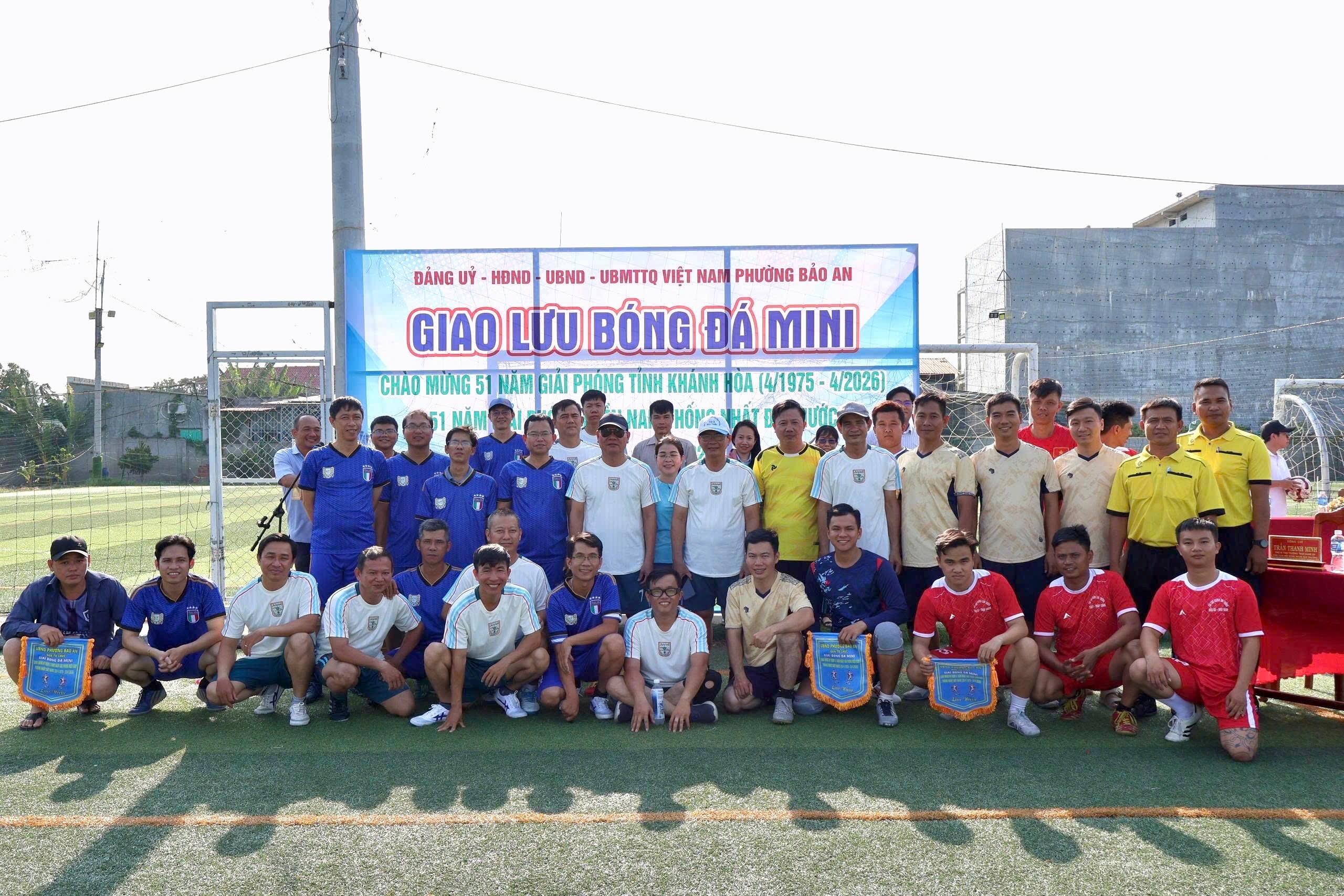 Công an phường Bảo An tham gia giao lưu bóng đá mini – Tăng cường đoàn kết, lan tỏa tinh thần thể thao