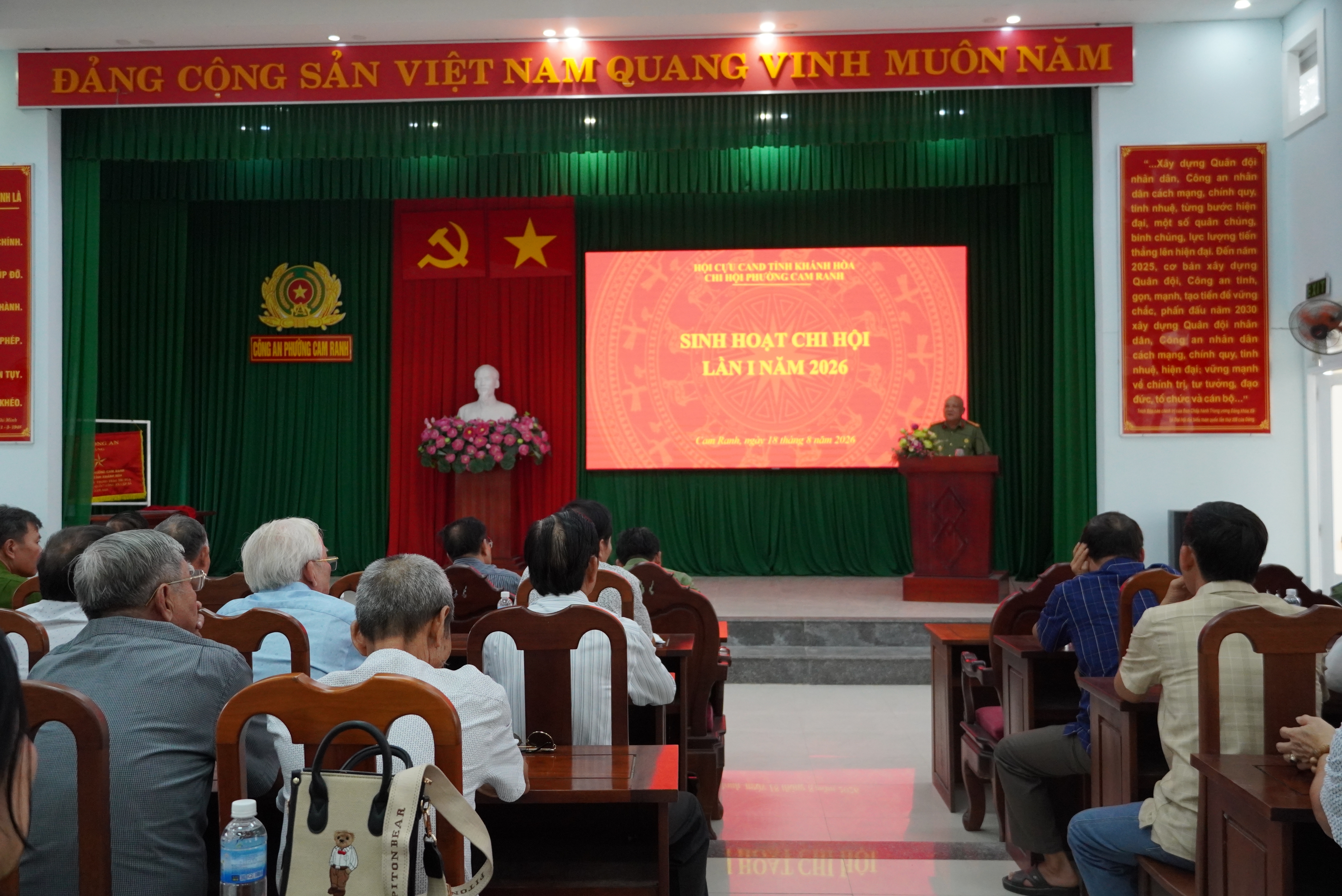 Chi hội Cựu Công an nhân dân phường Cam Ranh tổ chức sinh hoạt định kỳ lần I năm 2026