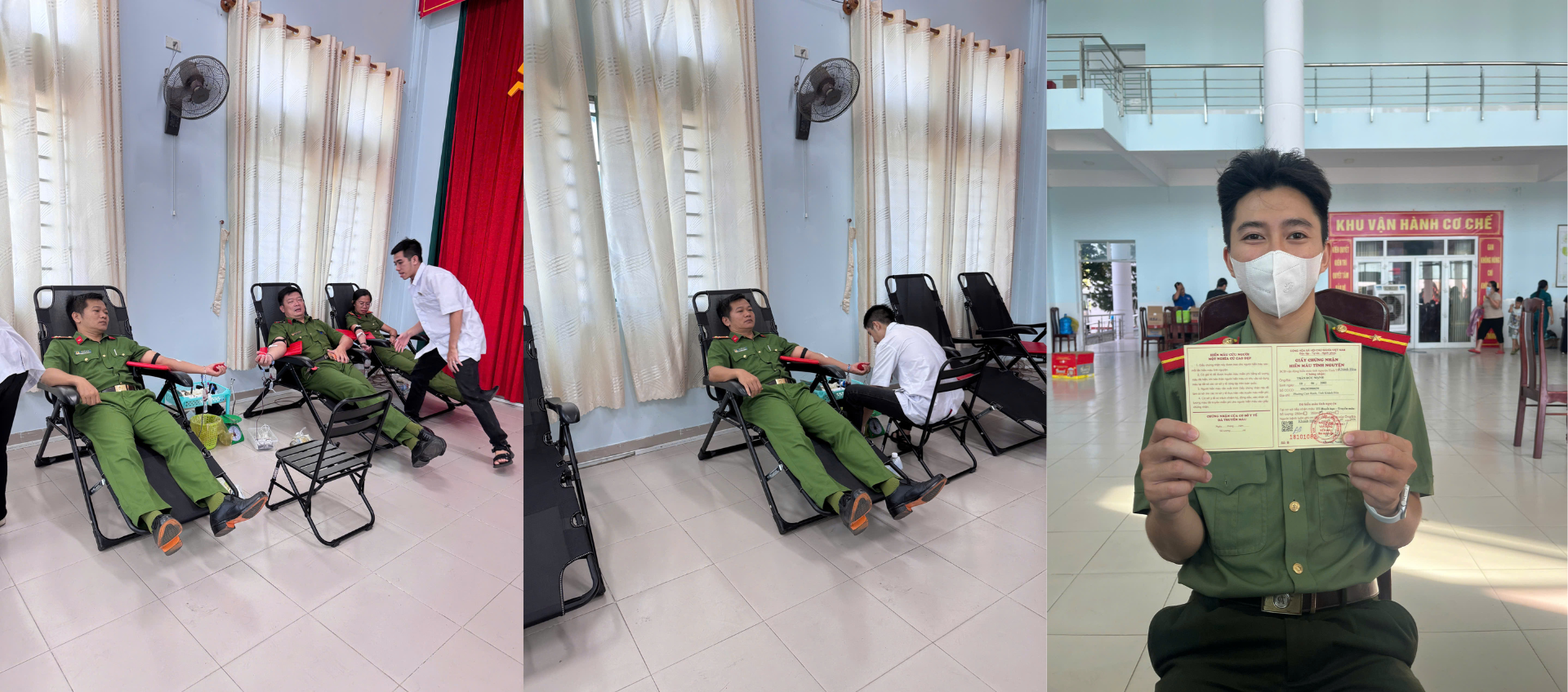 Công an phường Cam Ranh sôi nổi tham gia “Ngày hội giọt máu tình người - Trao niềm hy vọng”