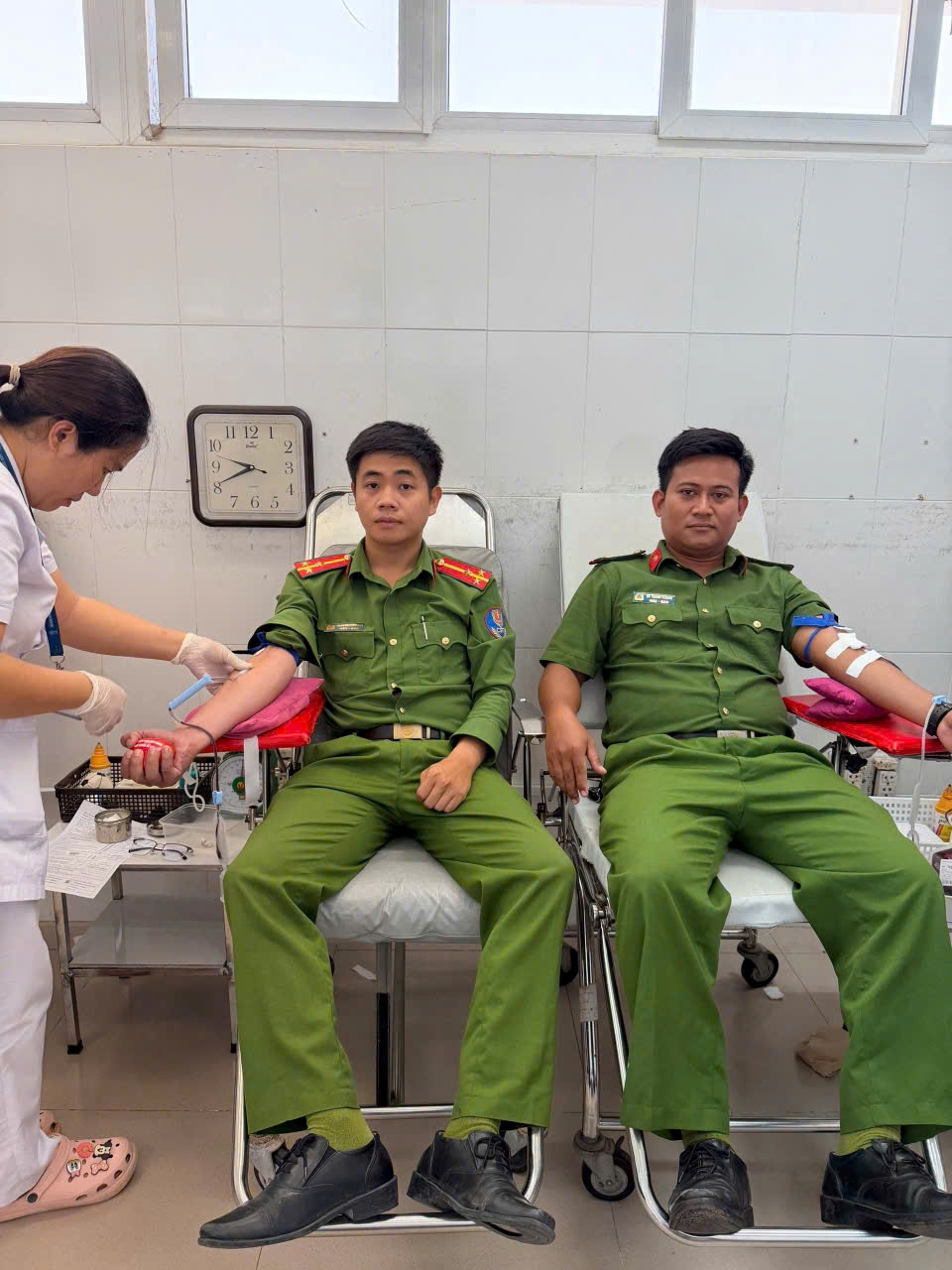 Công an phường Đô Vinh: Trao đi những giọt máu hồng - lan tỏa tinh thần vì Nhân dân phục vụ