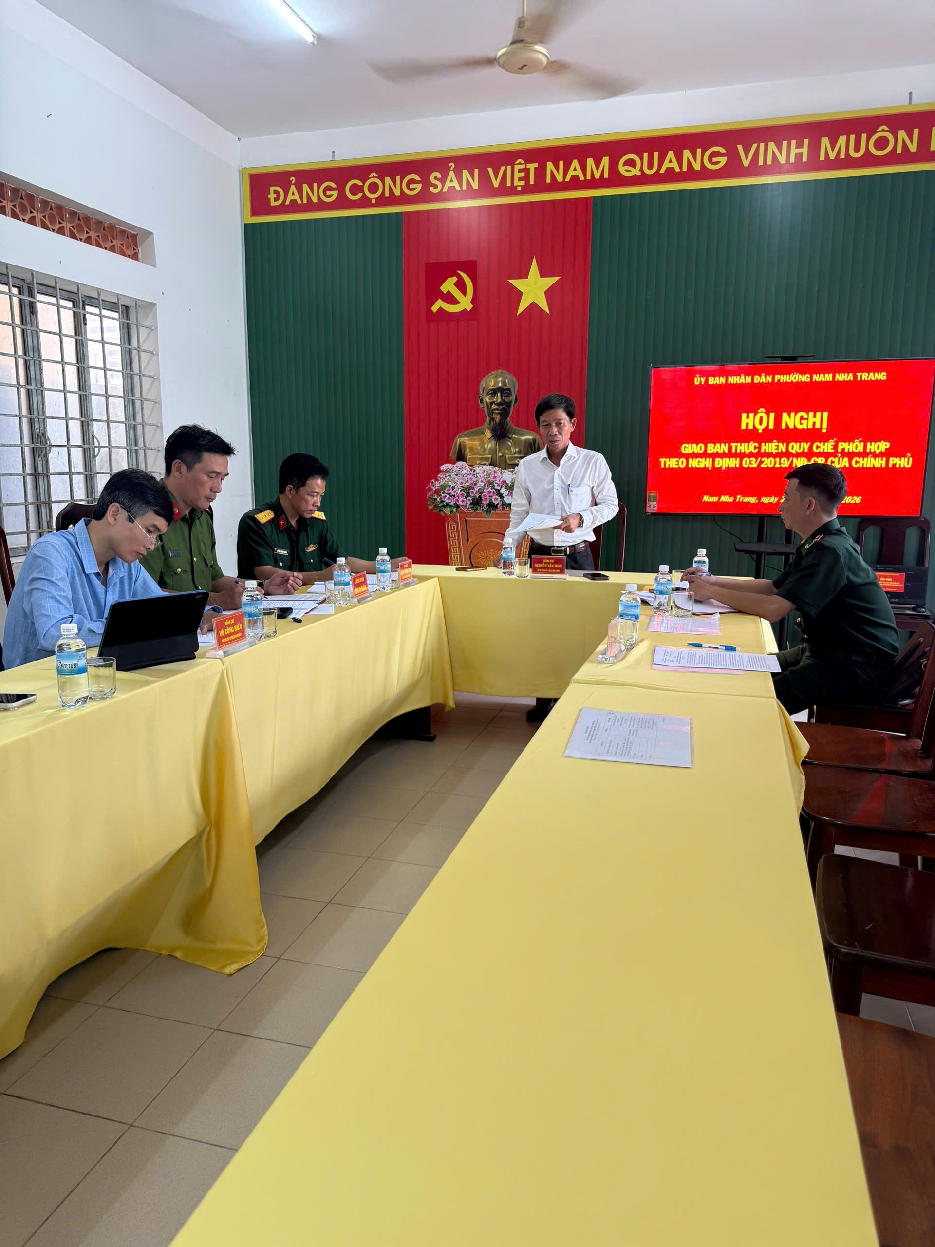 Phường Nam Nha Trang tổ chức ký kết Quy chế phối hợp ba lực lượng giữ vững an ninh, quốc phòng trên địa bàn