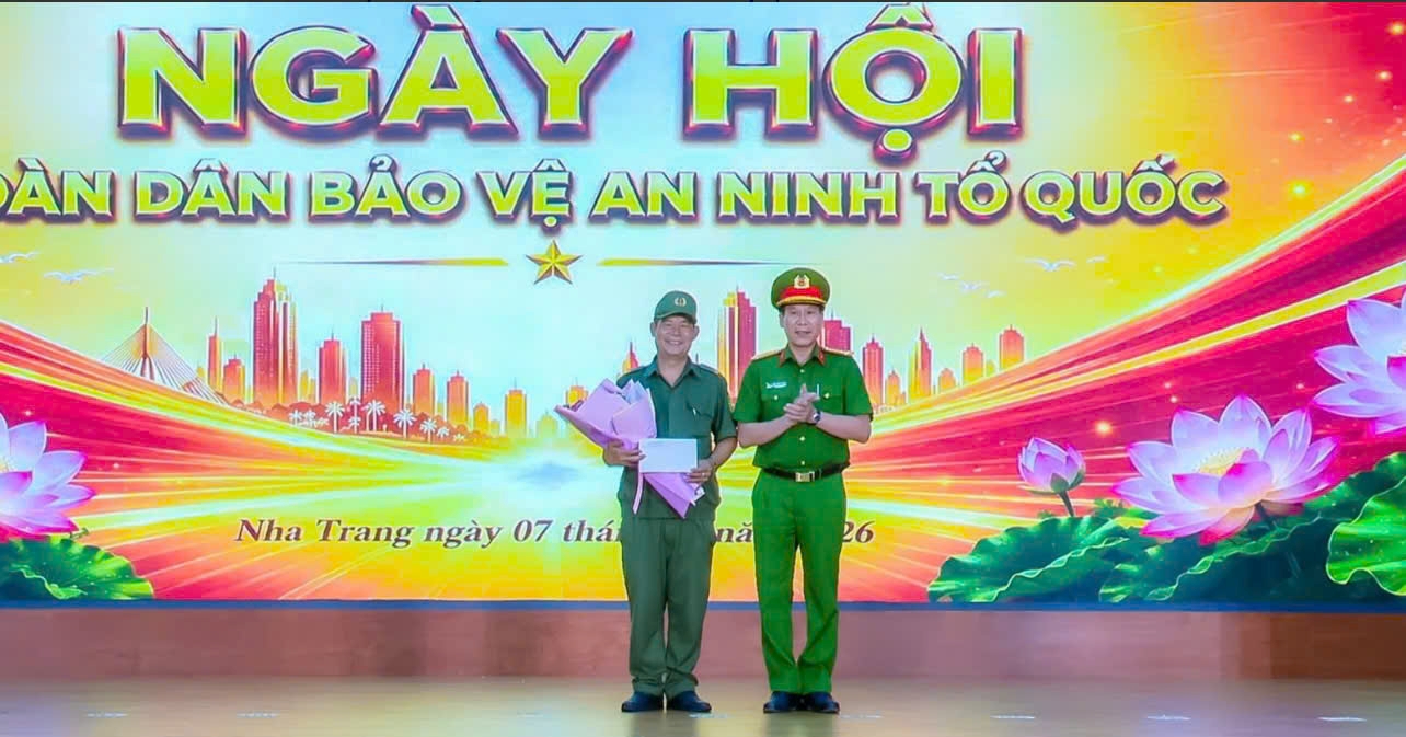 Công an phường Nha Trang tham mưu tổ chức Ngày hội toàn dân bảo vệ an ninh Tổ quốc năm 2026