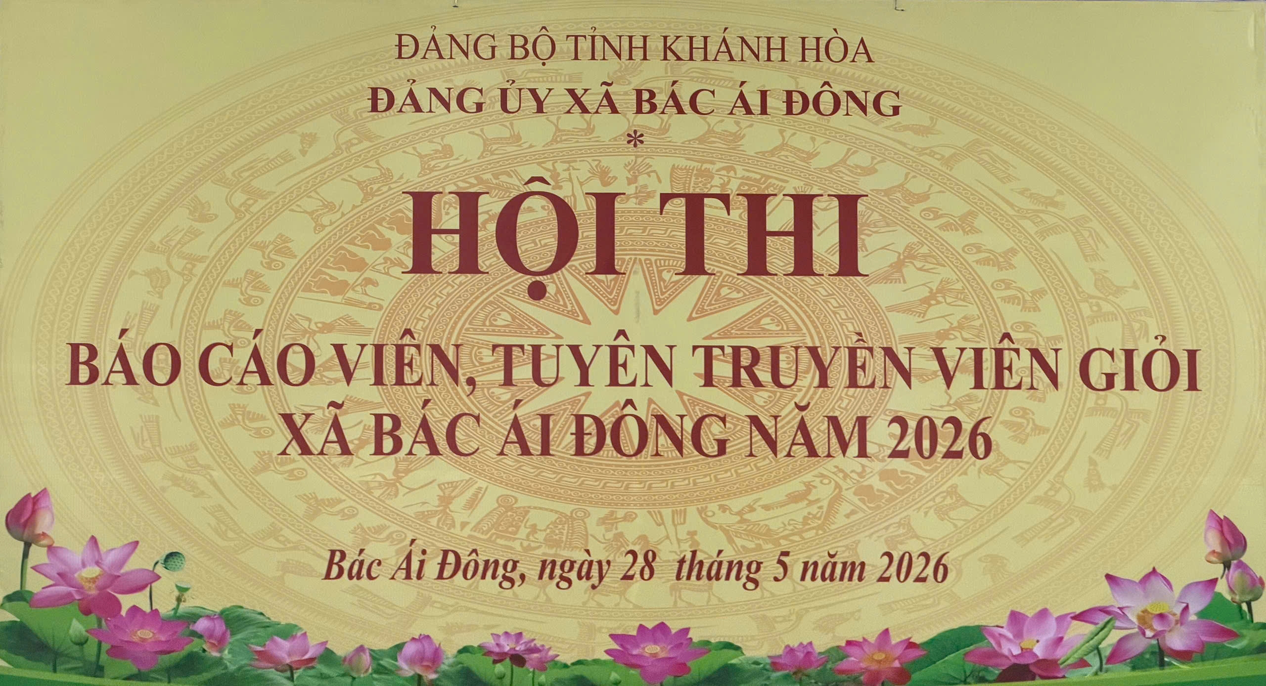 Xã Bác Ái Đông tổ chức Hội thi Báo cáo viên, tuyên truyền viên giỏi năm 2026