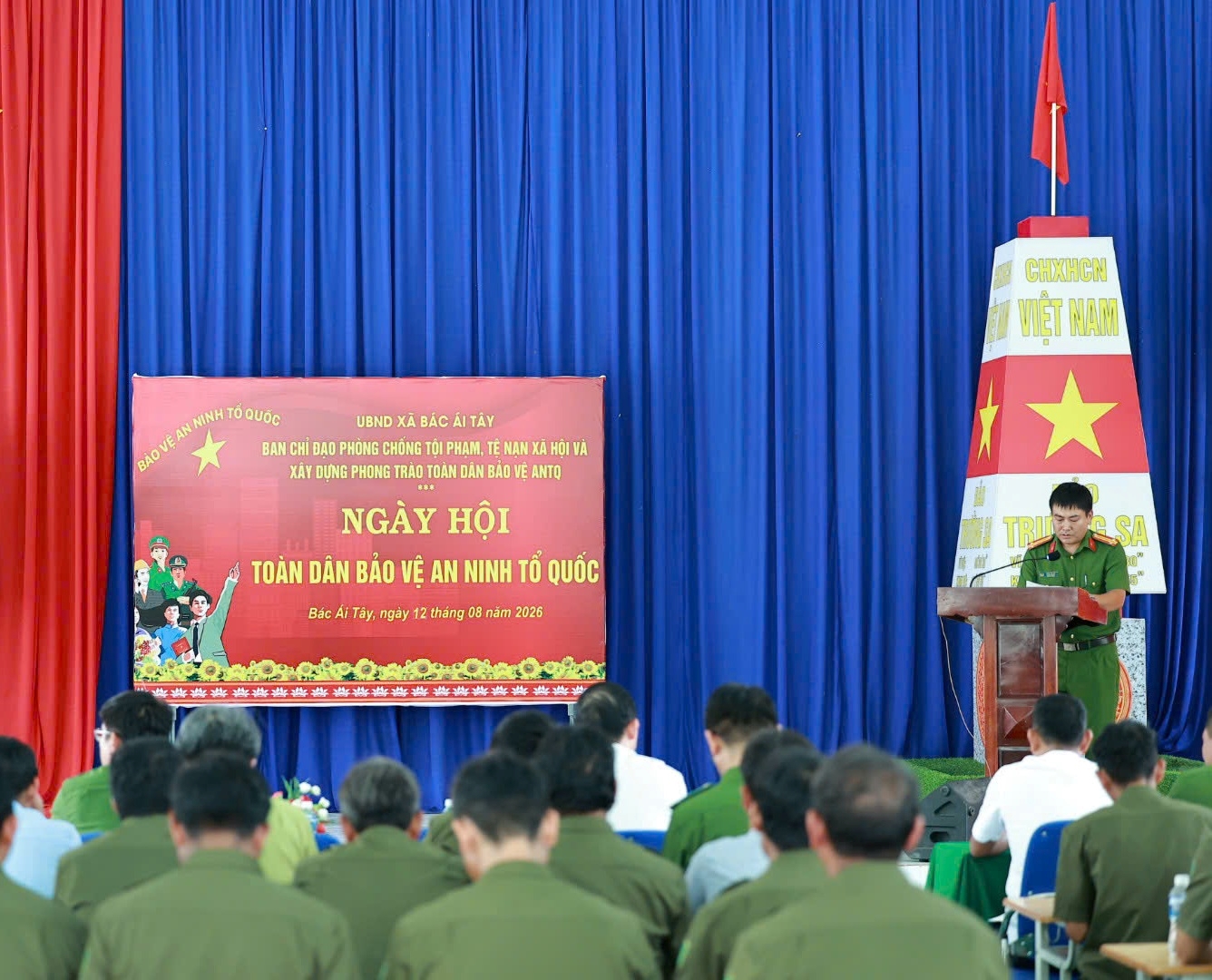 Xã Bác Ái Tây tổ chức ngày hội Toàn dân bảo vệ An ninh Tổ quốc năm 2026