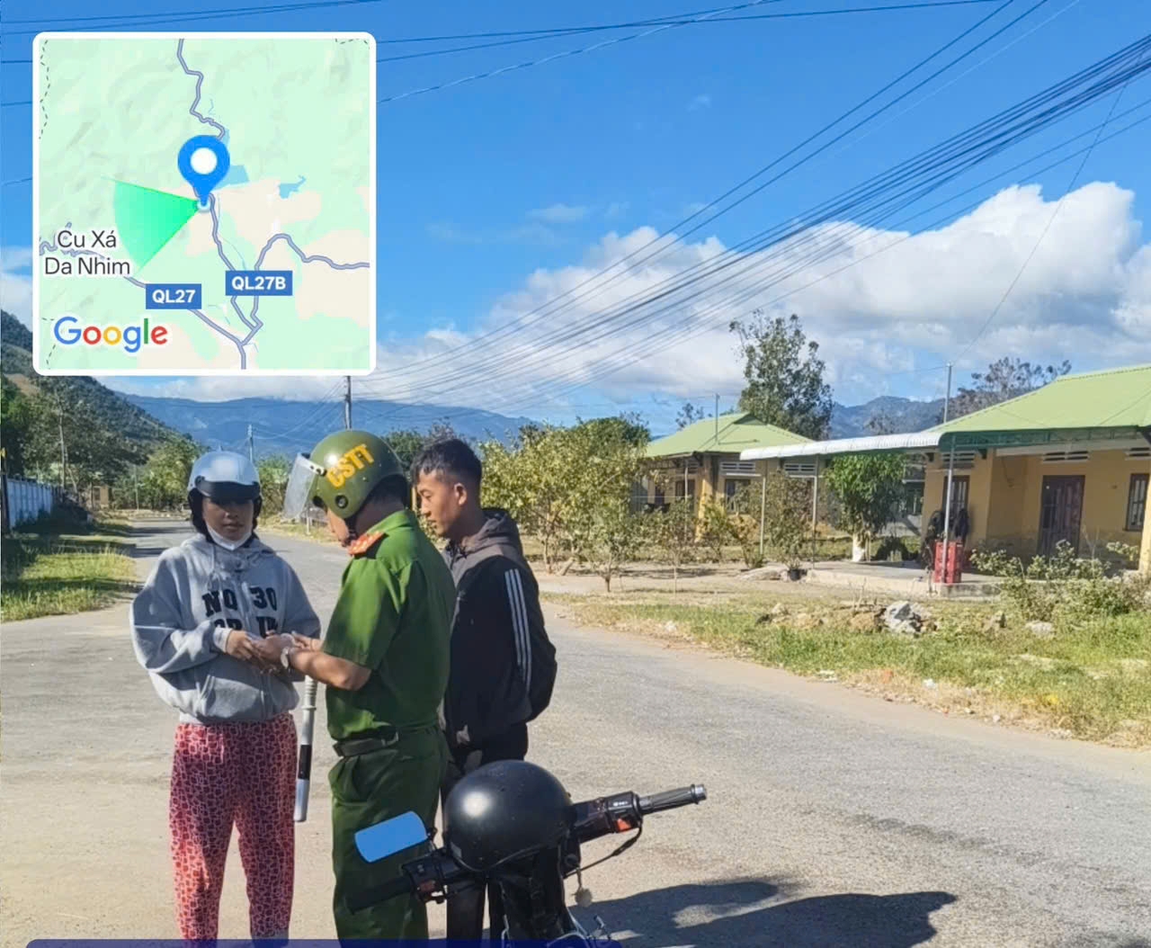 Công an xã Bác Ái Tây tăng cường tuyên truyền, tuần tra bảo đảm trật tự, an toàn giao thông trên địa bàn