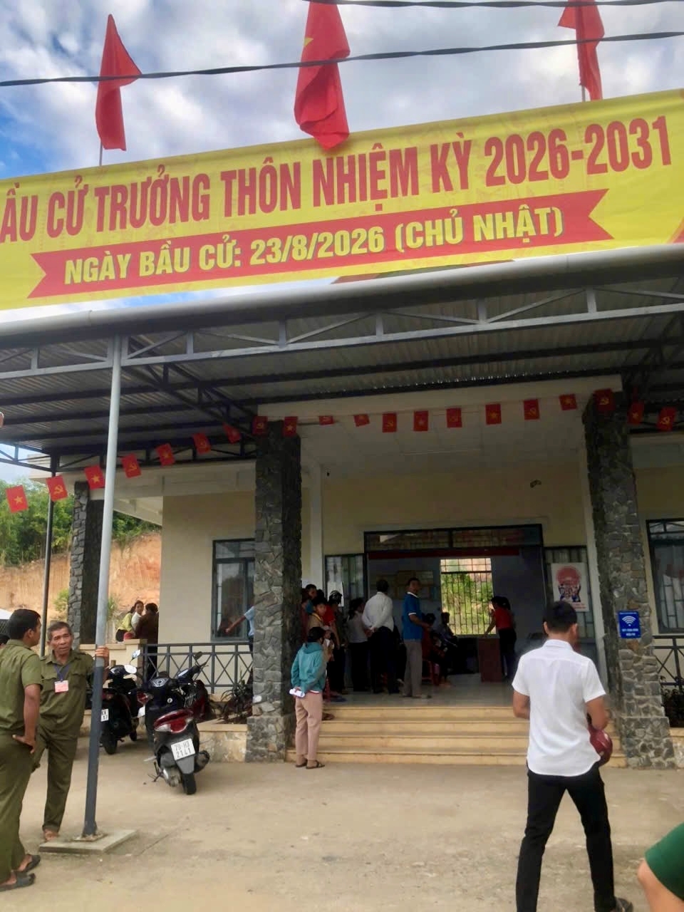 Công an xã Bắc Khánh Vĩnh ra quân đảm bảo an ninh, an toàn cuộc bầu cử Trưởng thôn nhiệm kỳ 2026 - 2031 trên địa bàn xã Bắc Khánh Vĩnh