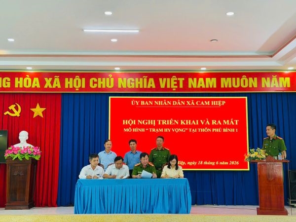 Xã Cam Hiệp ra mắt mô hình “Trạm Hy Vọng”