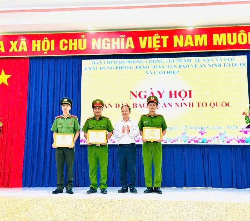 Xã Cam Hiệp tổ chức Ngày hội Toàn dân Bảo vệ An ninh Tổ quốc năm 2026