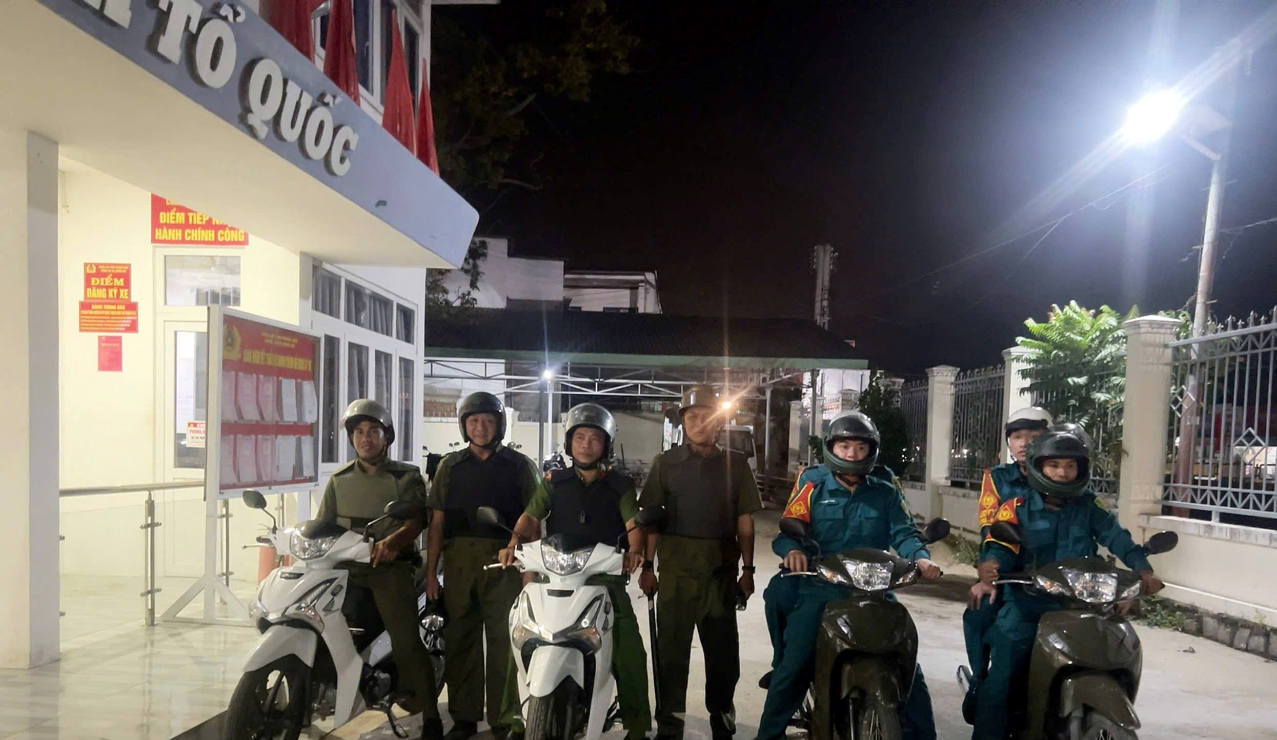 Công an xã Công Hải tăng cường tuần tra, bảo đảm an ninh, trật tự dịp Lễ Quốc khánh 2/9