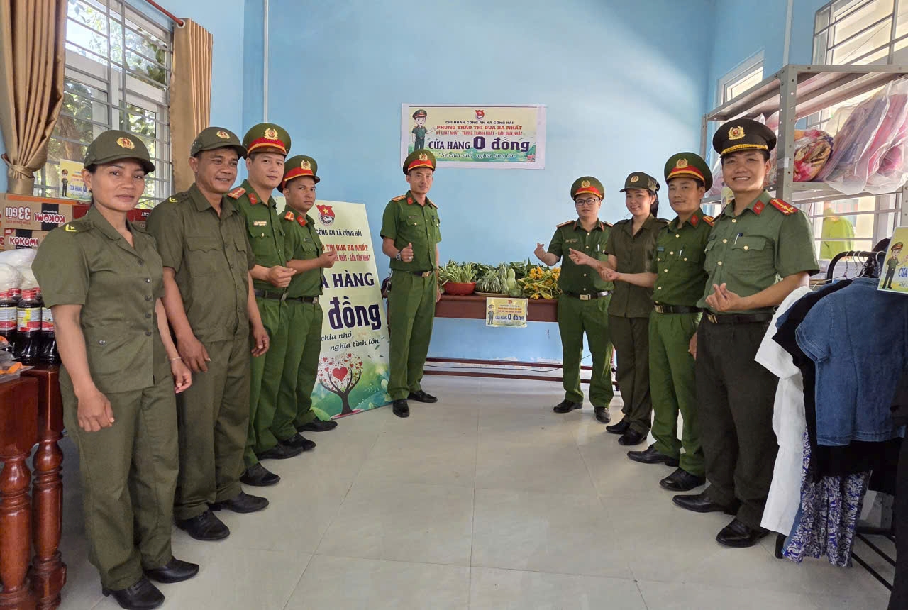 Công an xã Công Hải học tập và làm theo lời Bác bằng những việc làm thiết thực