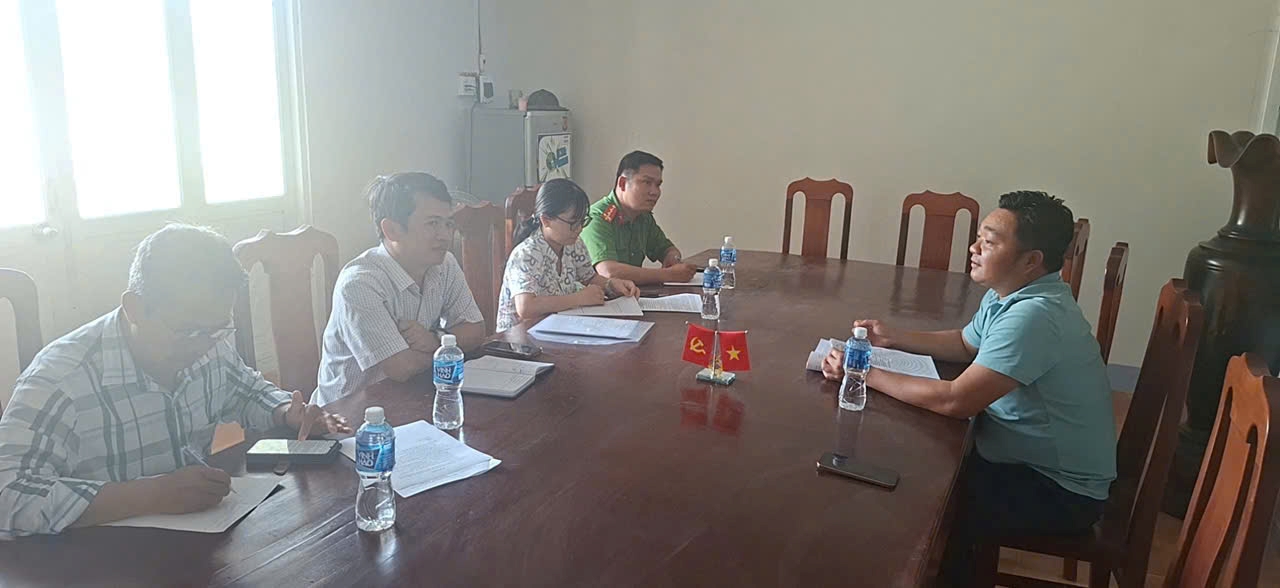 Công an xã Công Hải tăng cường kiểm tra, xử lý vi phạm liên quan khai thác khoáng sản trái phép