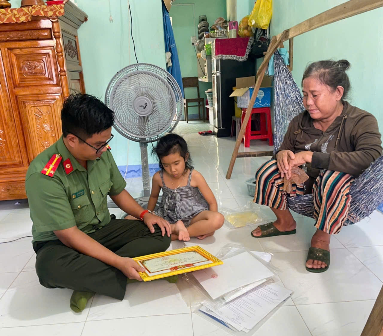 Công an xã Đại Lãnh triển khai mô hình 