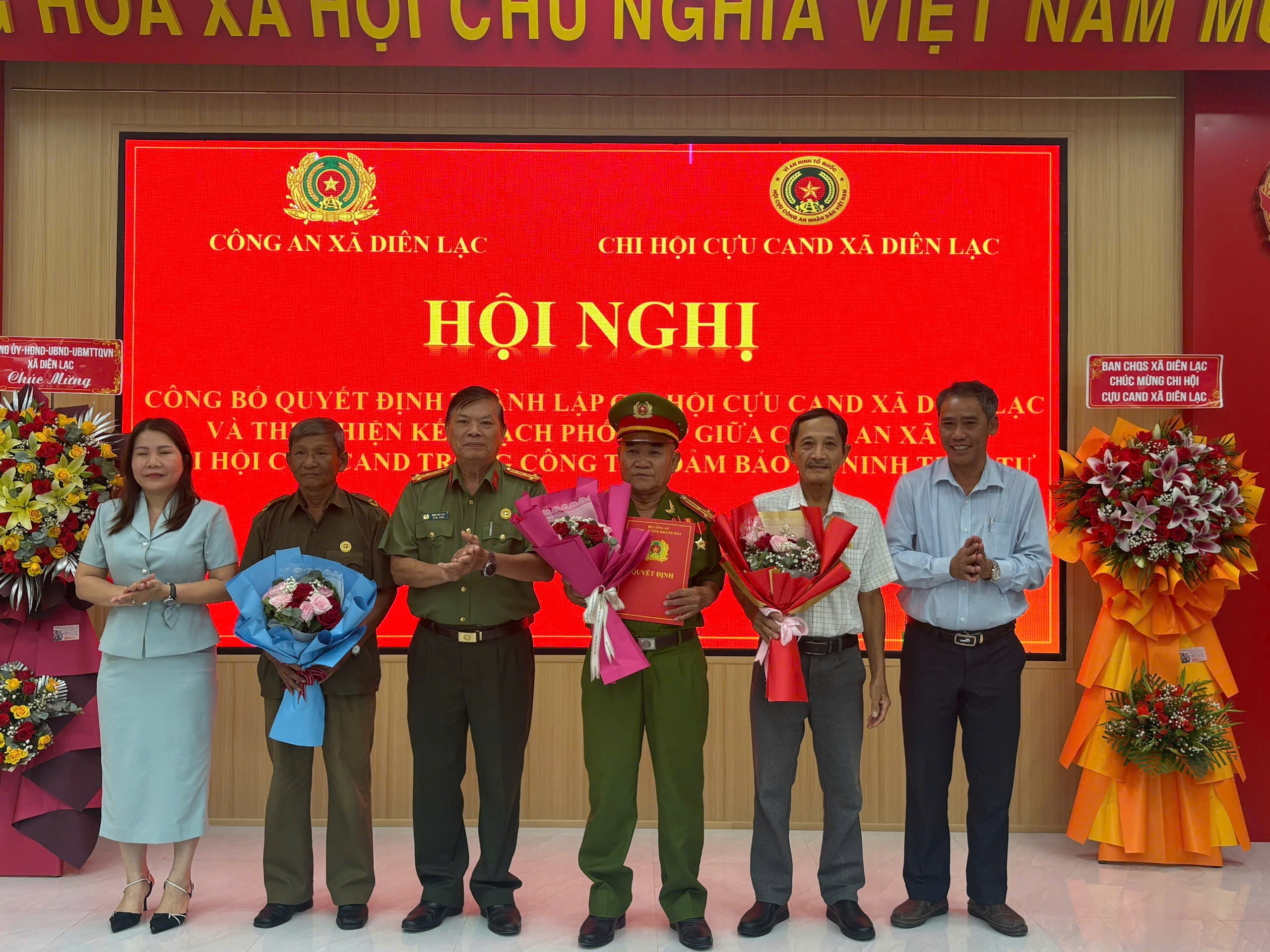 Thành lập Chi hội Cựu Công an nhân dân xã Diên Lạc