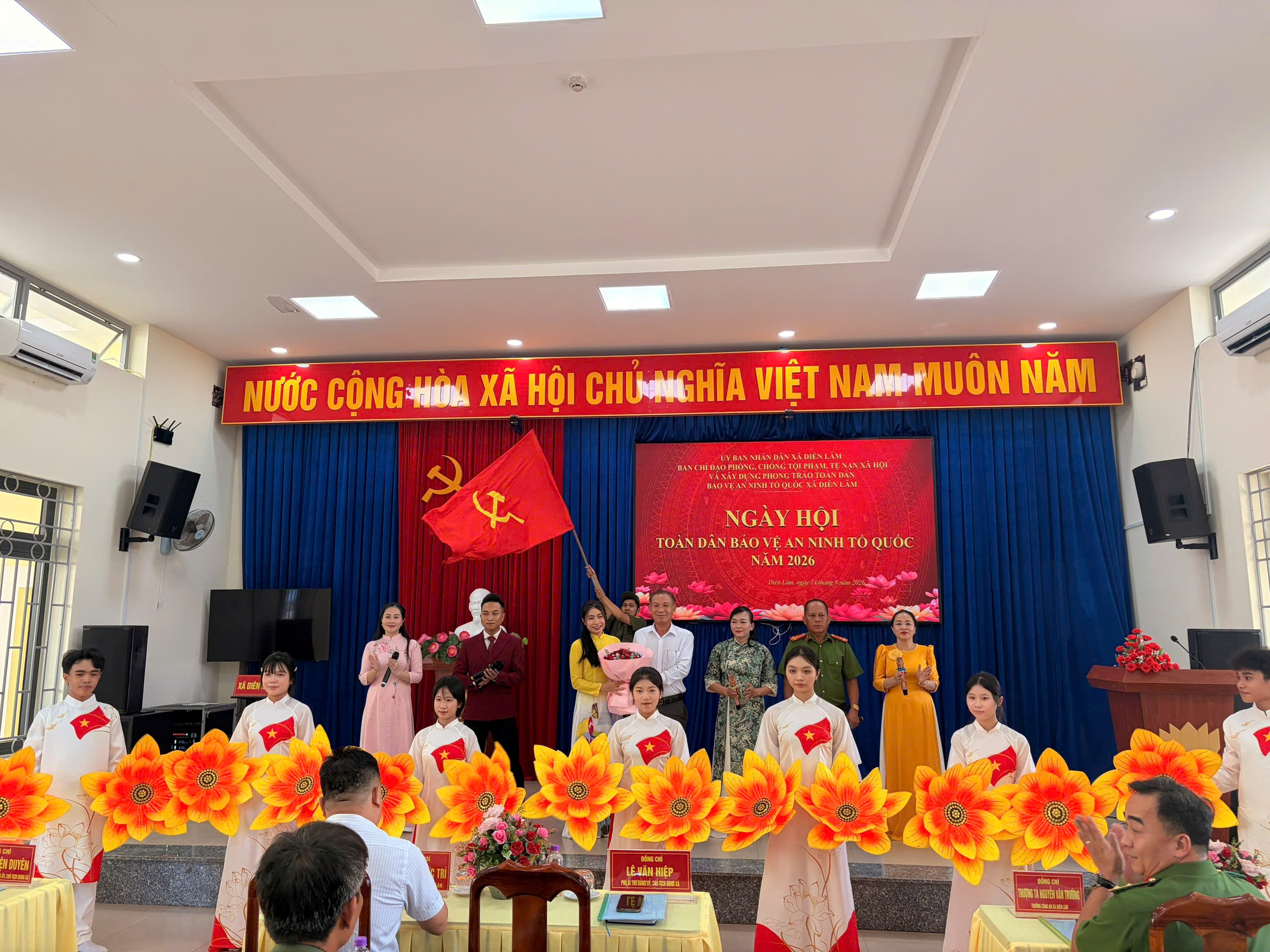 Xã Diên Lâm tổ chức Ngày hội toàn dân bảo vệ an ninh Tổ quốc năm 2026