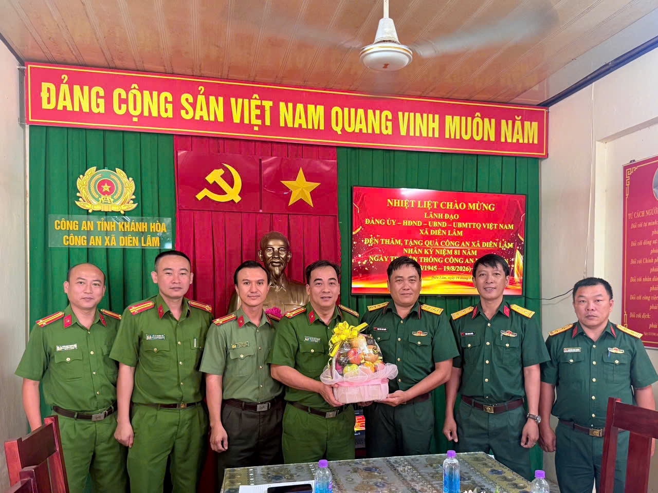 Diên Lâm: Tăng cường đoàn kết giữa hai lực lượng vũ trang nòng cốt tại cơ sở