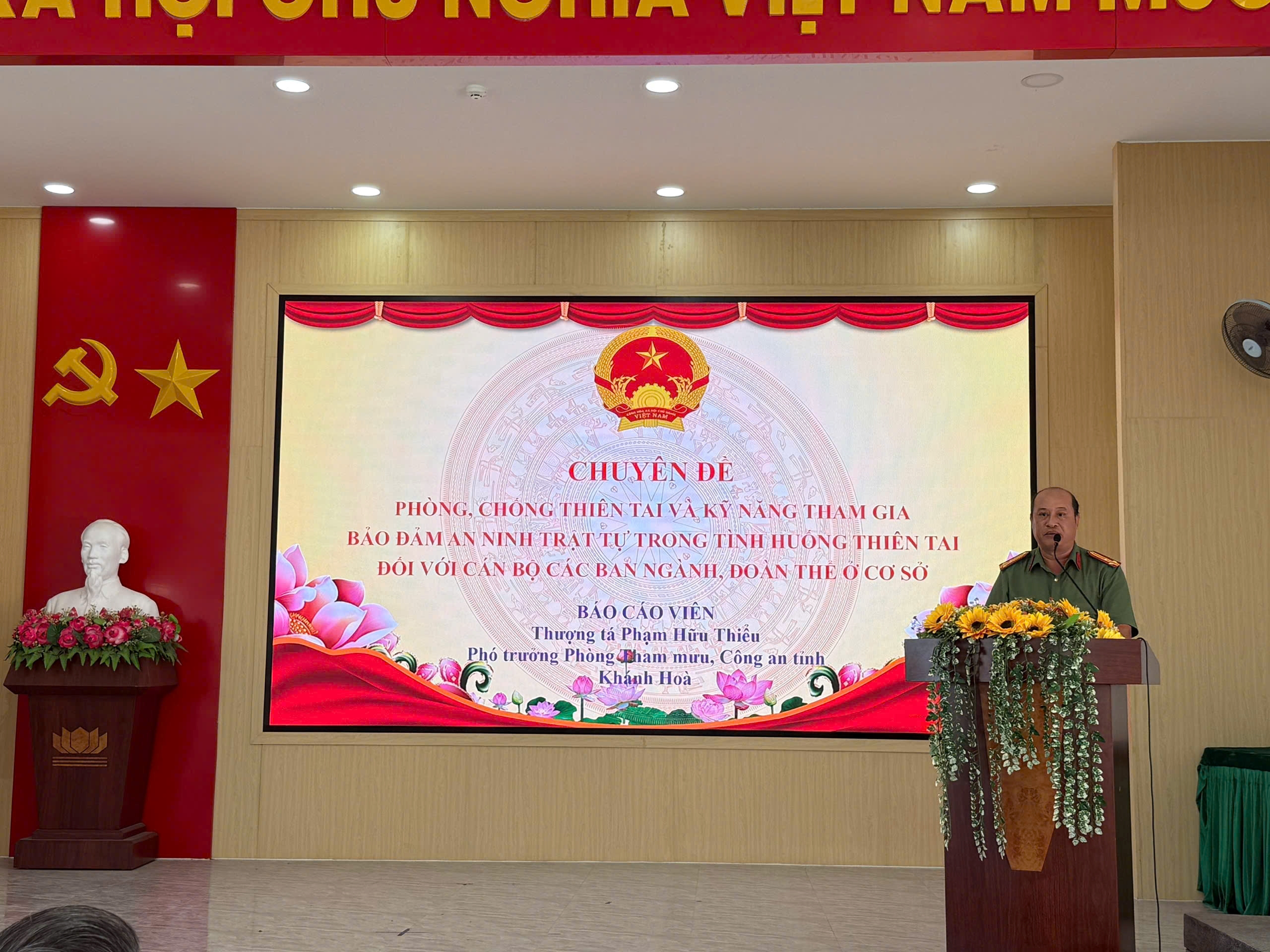 Nâng cao kỹ năng ứng phó thiên tai cho lực lượng cơ sở và nhân dân tại xã Diên Thọ