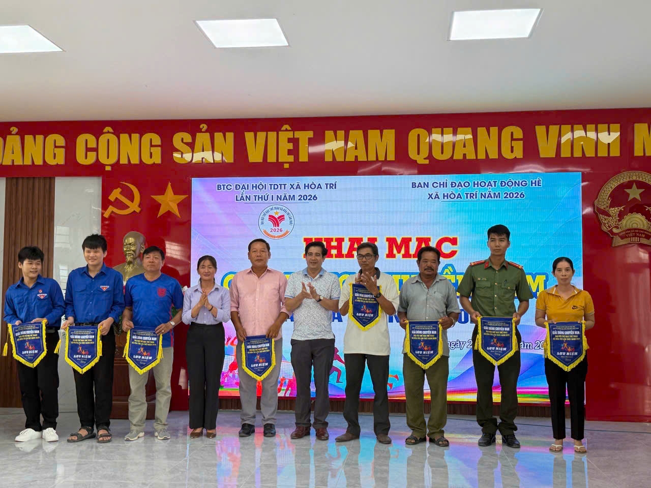 Công an xã Hòa Trí tạo điều kiện tối đa cho Đoàn viên thanh niên rèn luyện sức khỏe, tích cực tham gia các phong trào thể dục thể thao