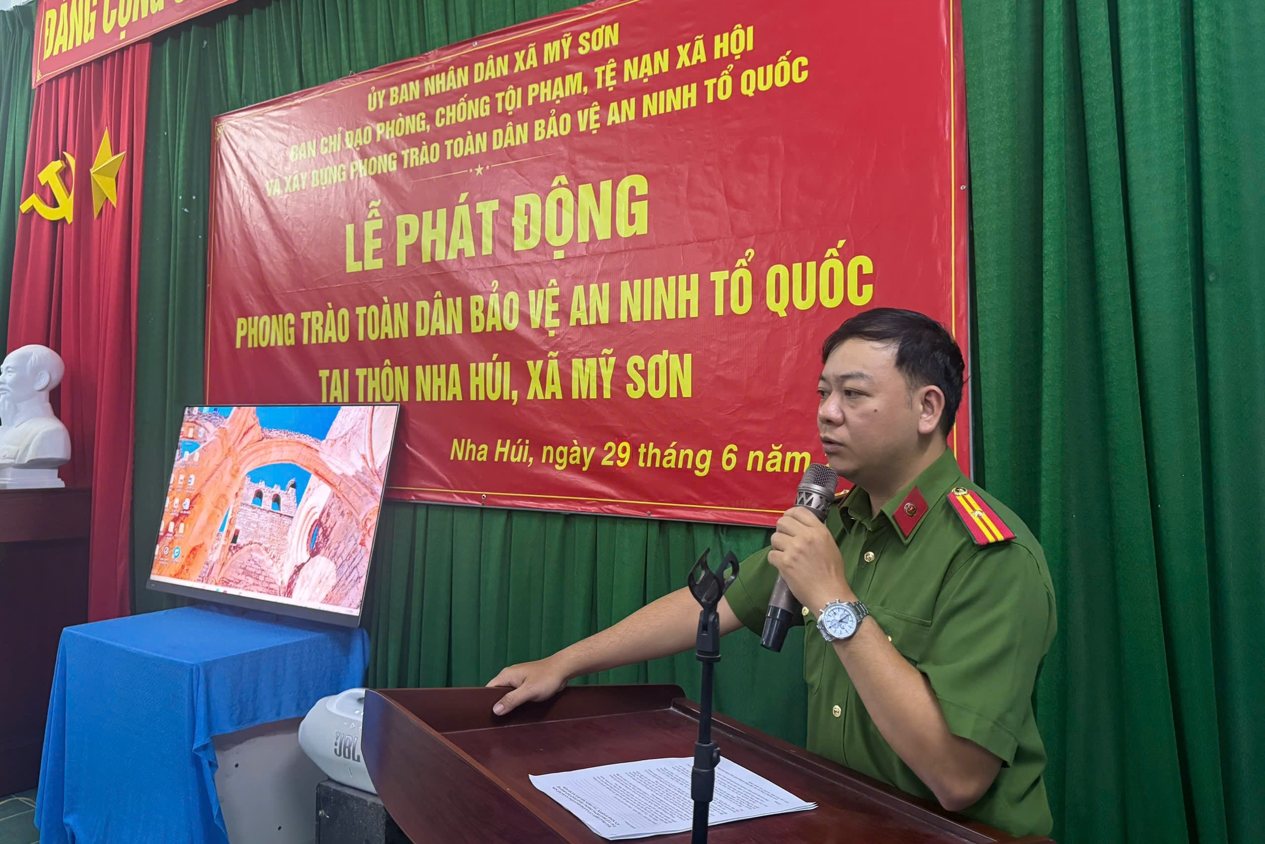 Xã Mỹ Sơn phát huy sức mạnh Nhân dân giữ vững an ninh, trật tự từ cơ sở