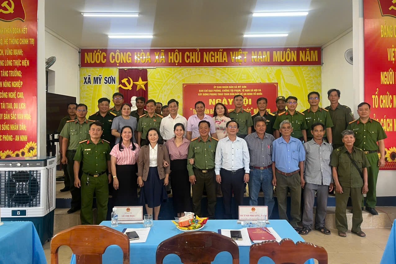 Xã Mỹ Sơn tổ chức Ngày hội toàn dân bảo vệ an ninh Tổ quốc năm 2026