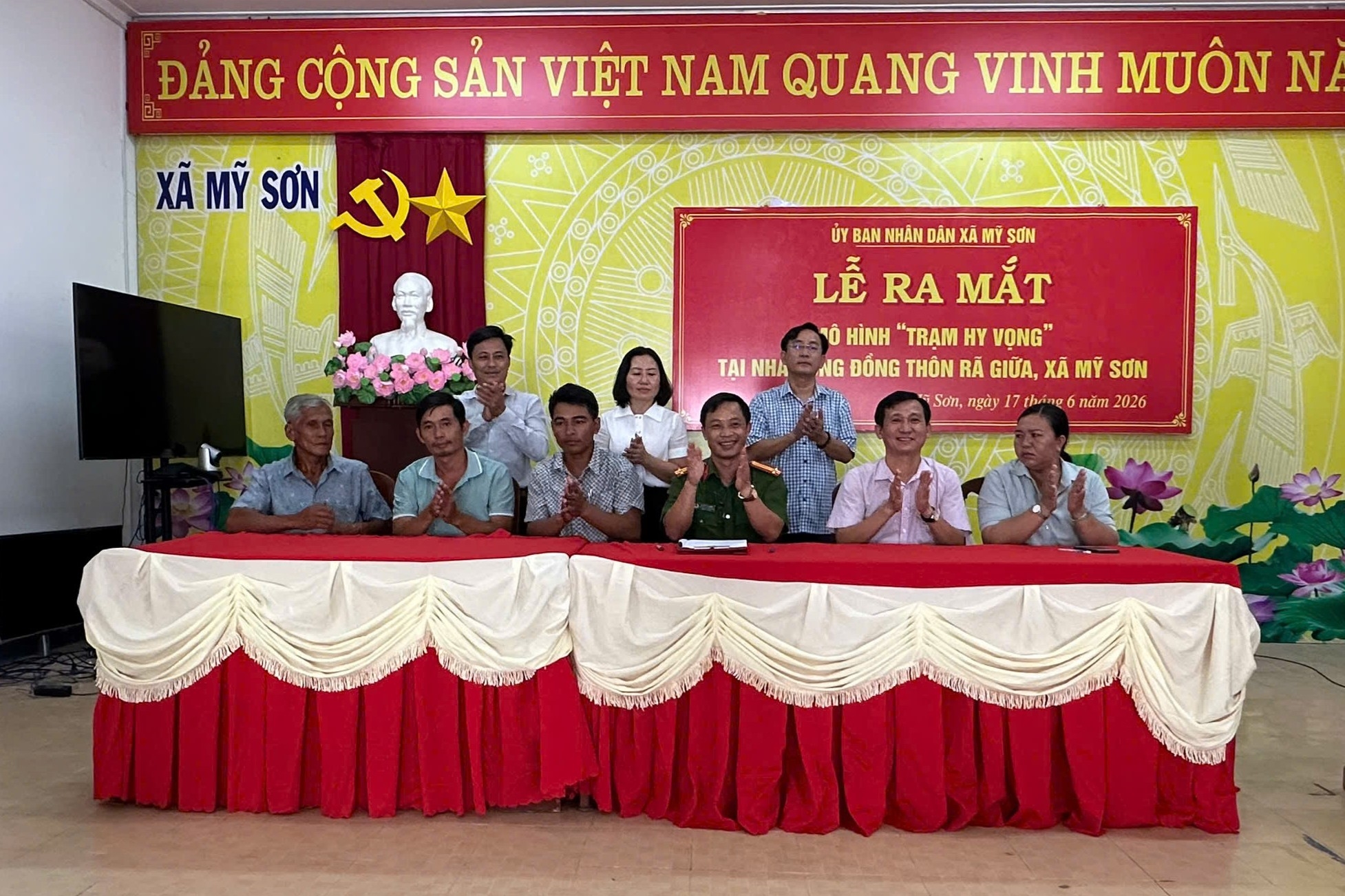 Xã Mỹ Sơn ra mắt mô hình “Trạm hy vọng” – Thắp sáng niềm tin tái hòa nhập cộng đồng