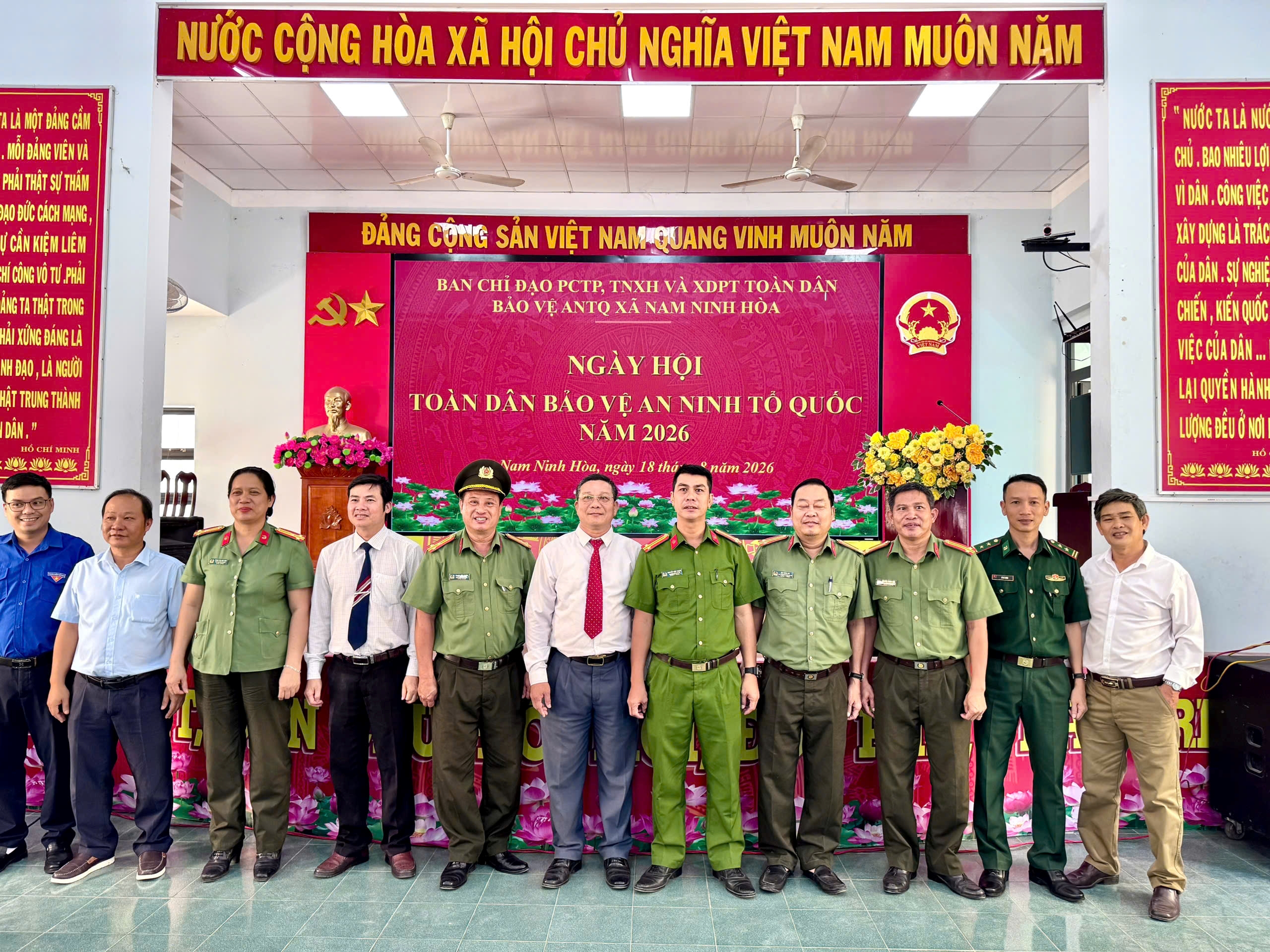 Xã Nam Ninh Hòa tổ chức Ngày hội toàn dân bảo vệ an ninh tổ quốc năm 2026