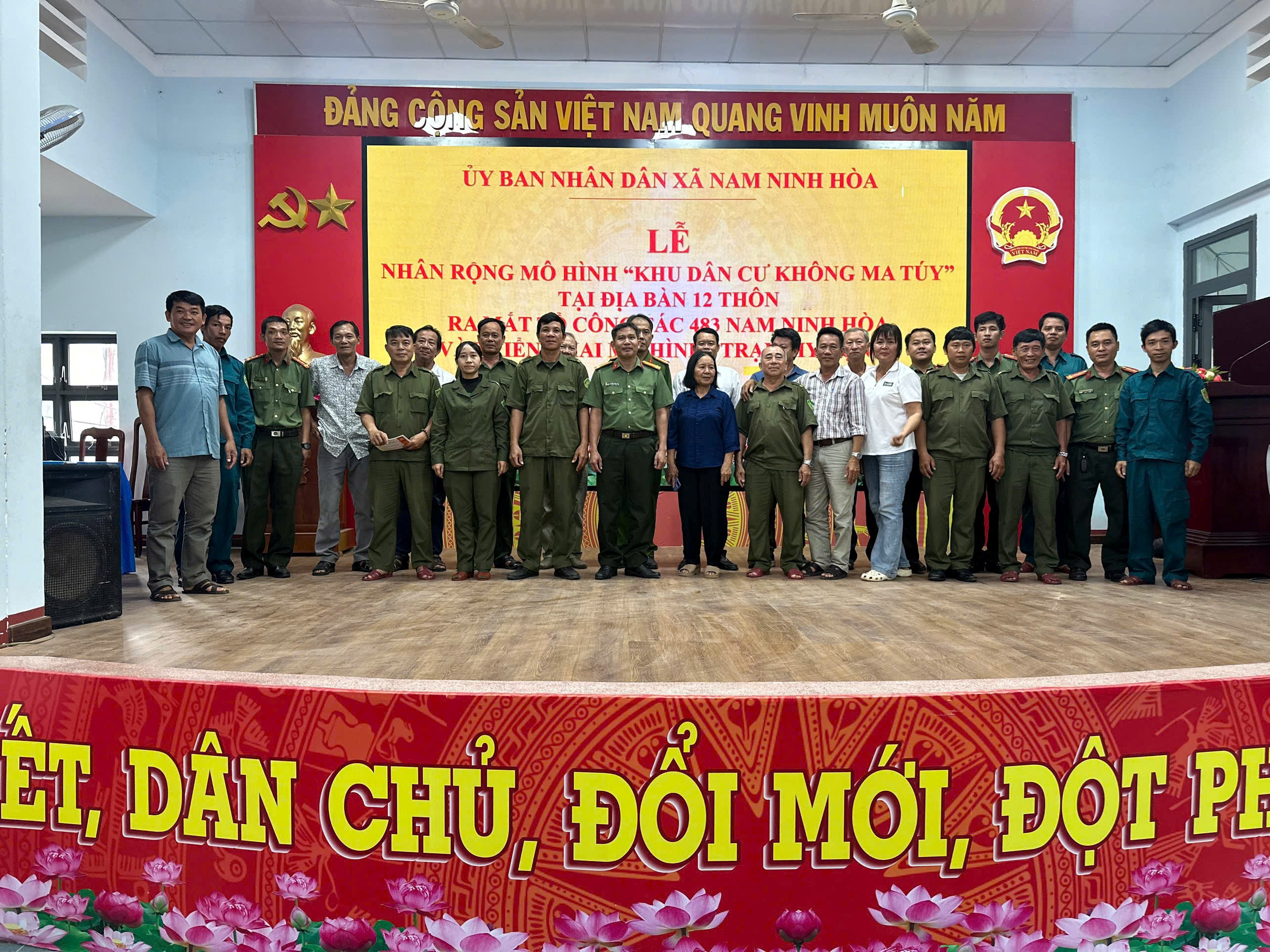 Công an xã Nam Ninh Hòa tham mưu triển khai đồng bộ các mô hình phòng, chống ma túy tại cơ sở