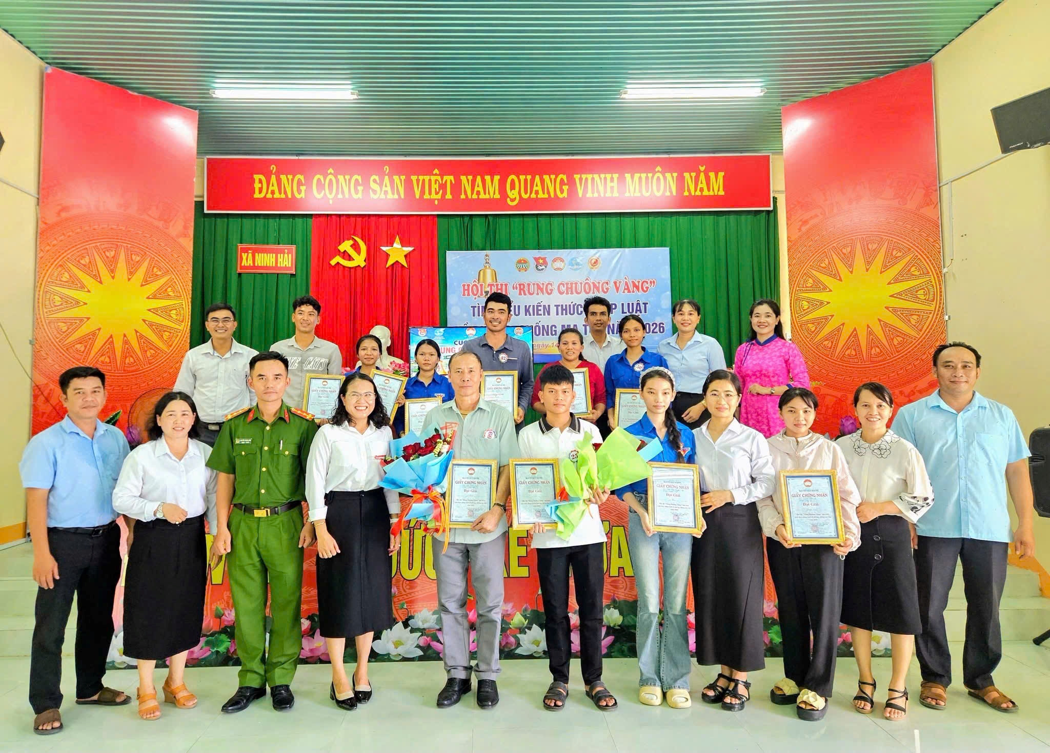 Công an xã Ninh Hải tham gia cố vấn cho cuộc thi 