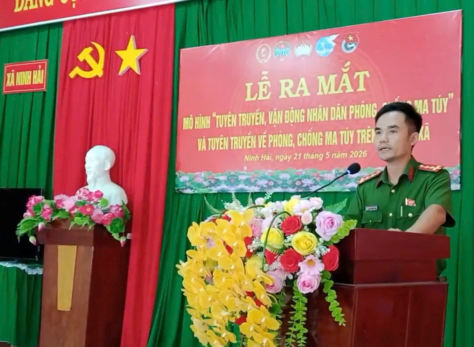 Công an xã Ninh Hải tổ chức lễ ra mắt mô hình 