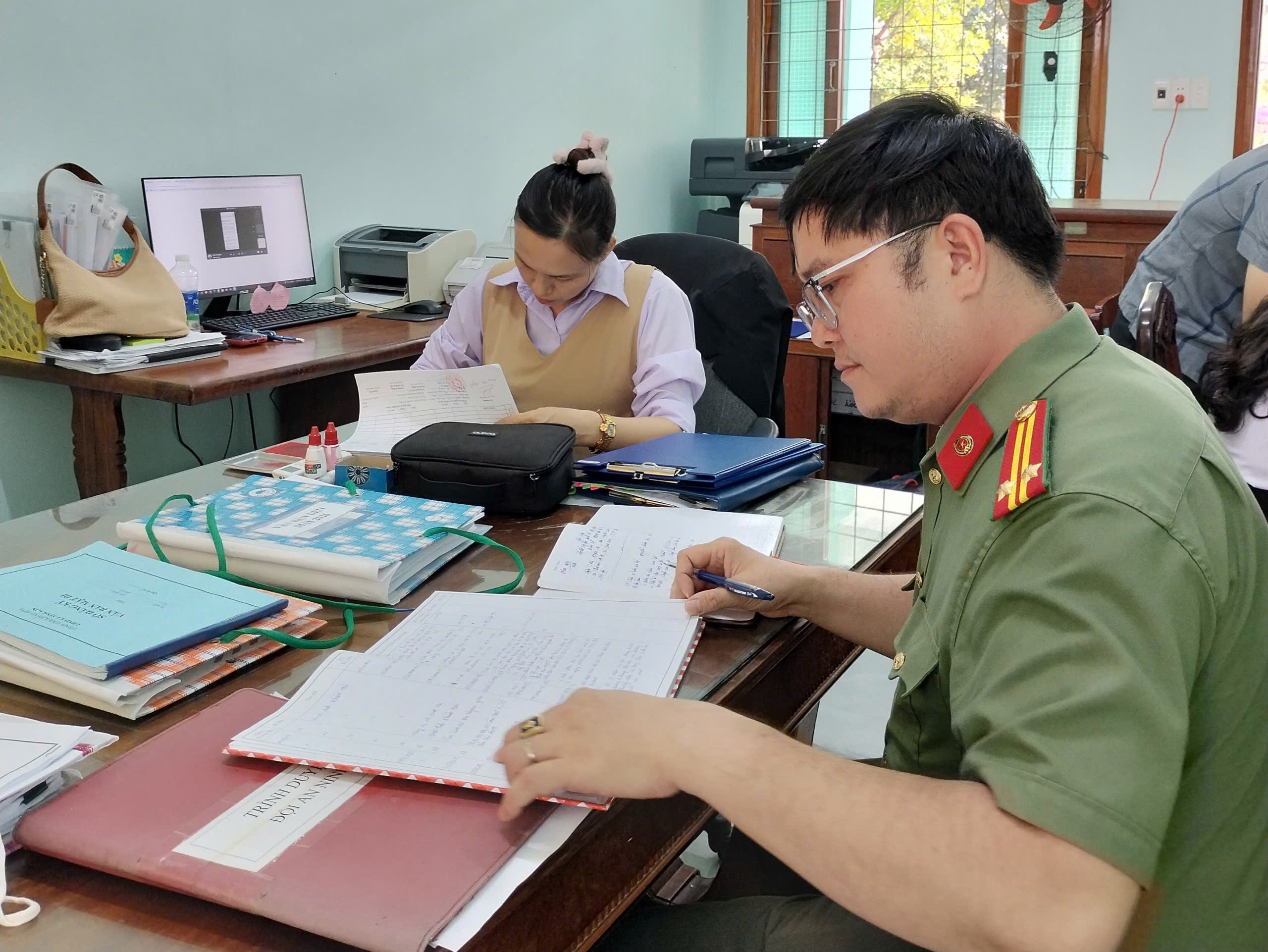 Kiểm tra công tác bảo vệ bí mật  nhà nước và bảo đảm an ninh mạng, an toàn thông tin mạng năm 2026  trên địa bàn xã Ninh Sơn