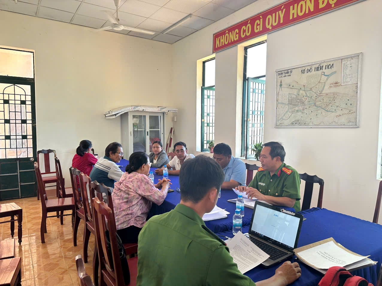 Công an xã Phước Dinh quyết tâm xây dựng “Xã không ma túy”