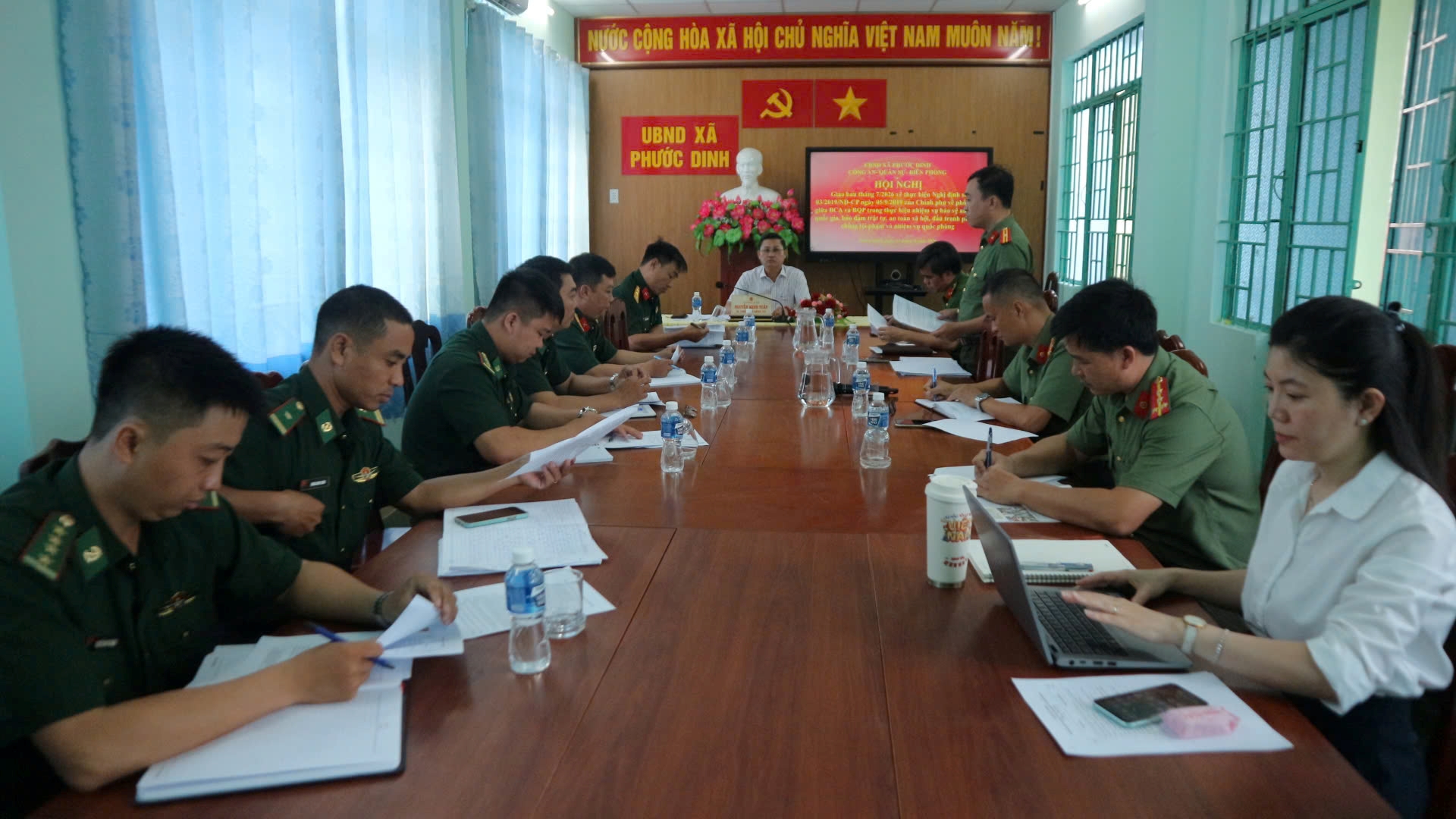 Xã Phước Dinh tổ chức Hội nghị giao ban thực hiện Nghị định số 03/2019/NĐ-CP tháng 7/2026