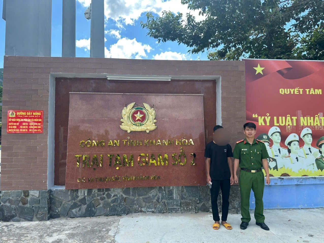 Công an xã Phước Dinh thi hành Quyết định thi hành án phạt tù đối với người bị kết án