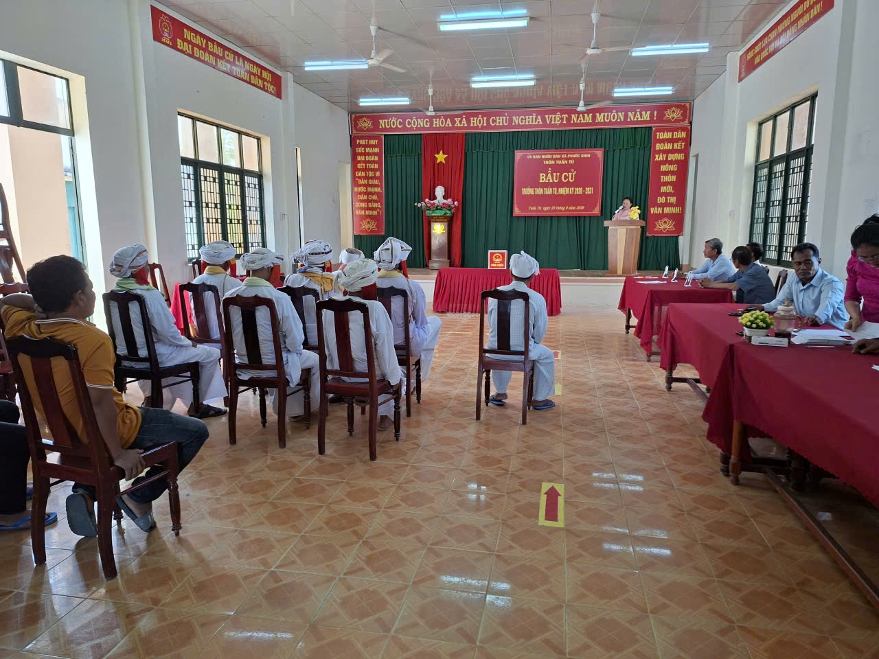 Công an xã Phước Dinh chủ động bảo đảm an ninh, trật tự phục vụ Bầu cử Trưởng thôn