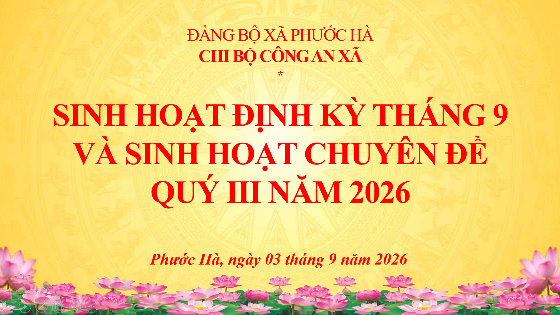Công an xã Phước Hà: Tổ chức sinh hoạt chuyên đề “Phát huy bản lĩnh, trí tuệ và trách nhiệm của lực lượng Công an nhân dân trong bảo vệ an ninh, trật tự”