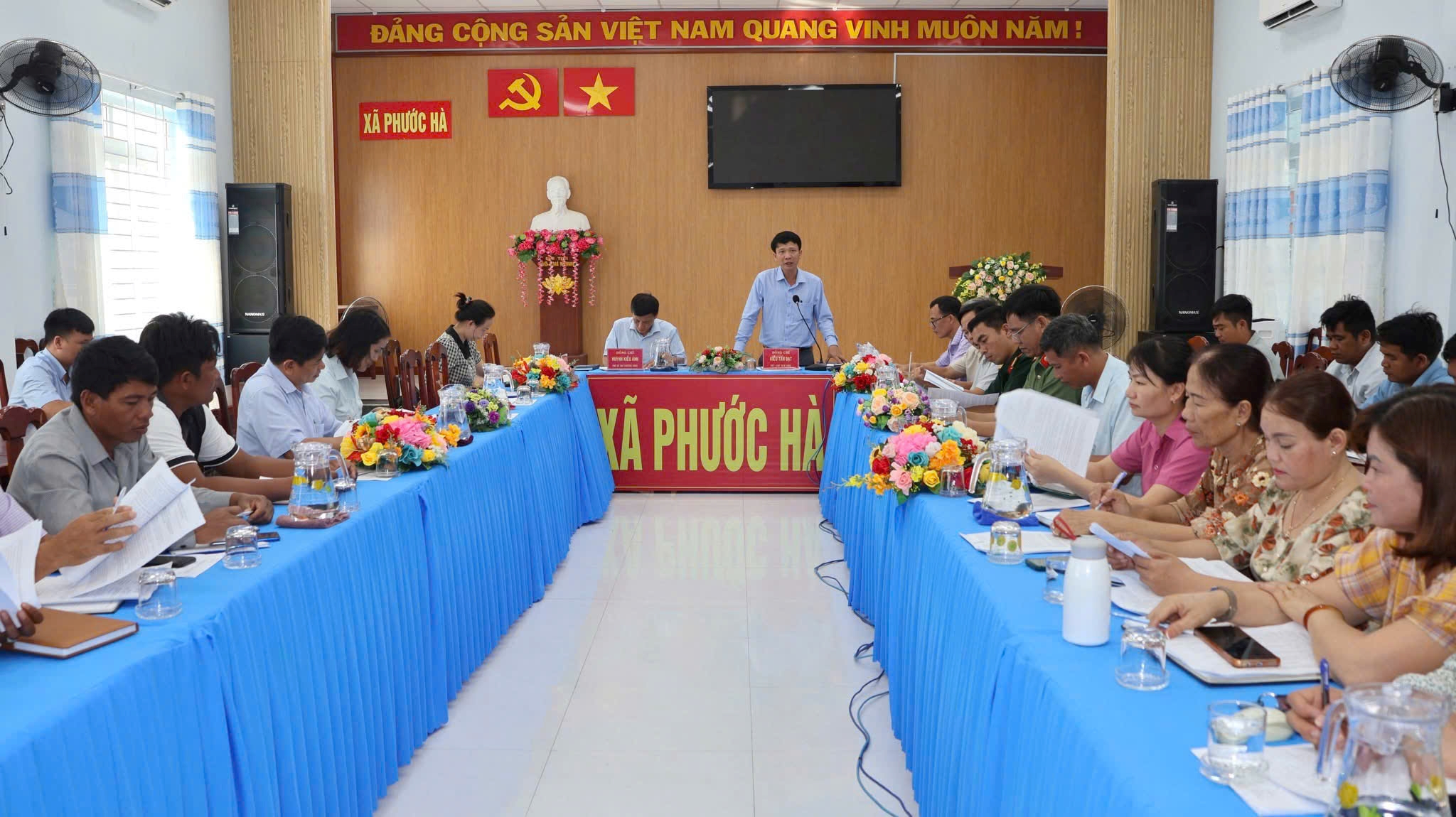 Công an xã Phước Hà quyết tâm hoàn thành tiêu chí an ninh trong xây dựng Nông thôn mới trên địa bàn xã Phước Hà