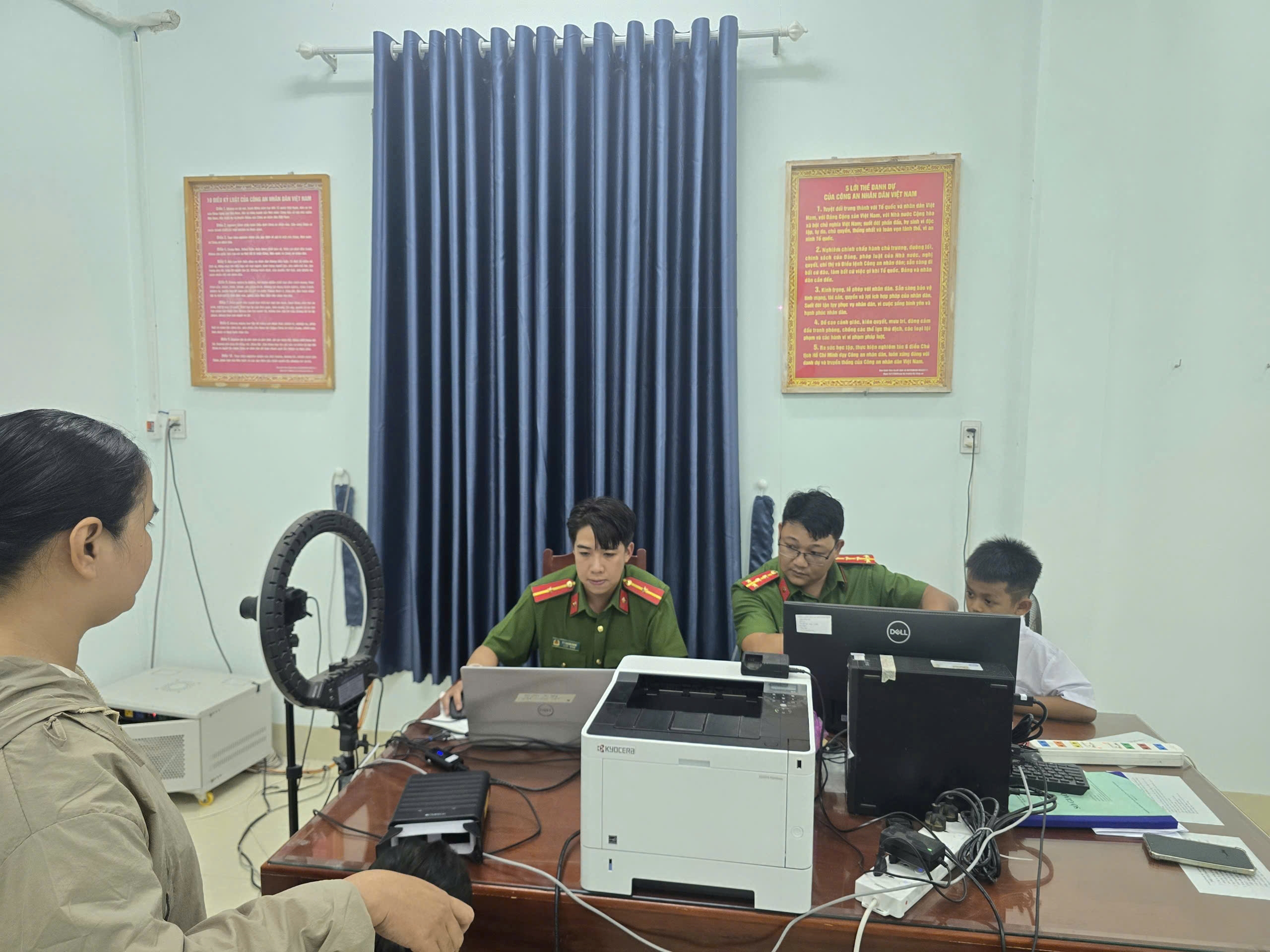 Công an xã Phước Hữu triển khai cao điểm cấp Căn cước trong 05 ngày nghỉ lễ Quốc khánh 2/9
