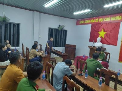 Công an xã Suối Dầu tăng cường tuyên truyền pháp luật, vận động nhân dân tham gia bảo đảm an ninh, trật tự