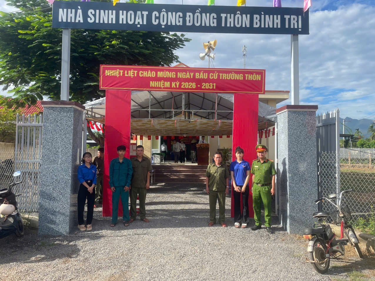Công an xã Tân Định đảm bảo an toàn tuyệt đối cho Ngày bầu cử Trưởng thôn nhiệm kỳ 2026 - 2031
