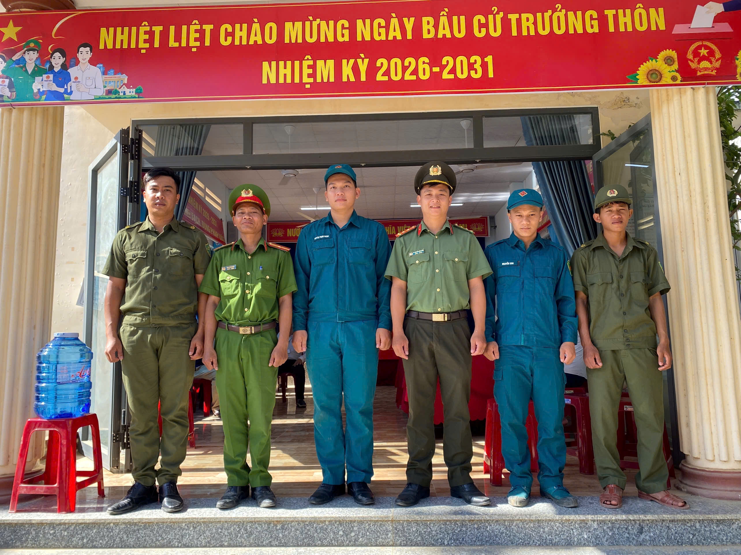 Công an xã Tây Khánh Sơn chủ động bảo đảm an ninh, trật tự phục vụ bầu cử Trưởng thôn, nhiệm kỳ 2026 - 2031