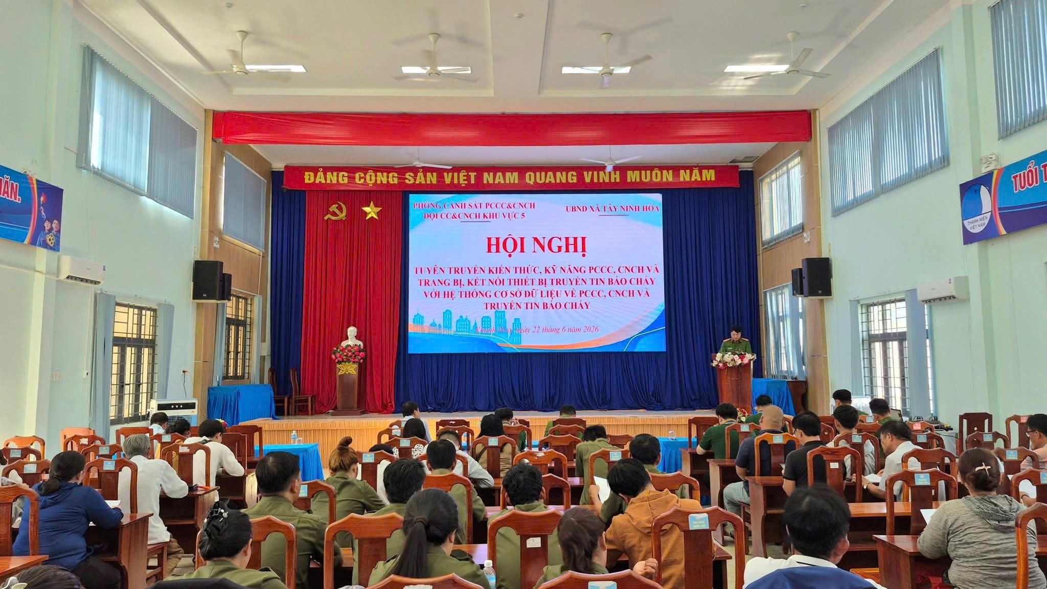 Tuyên truyền kiến thức, kỹ năng phòng cháy, chữa cháy và cứu nạn, cứu hộ trên địa bàn xã Tây Ninh Hòa