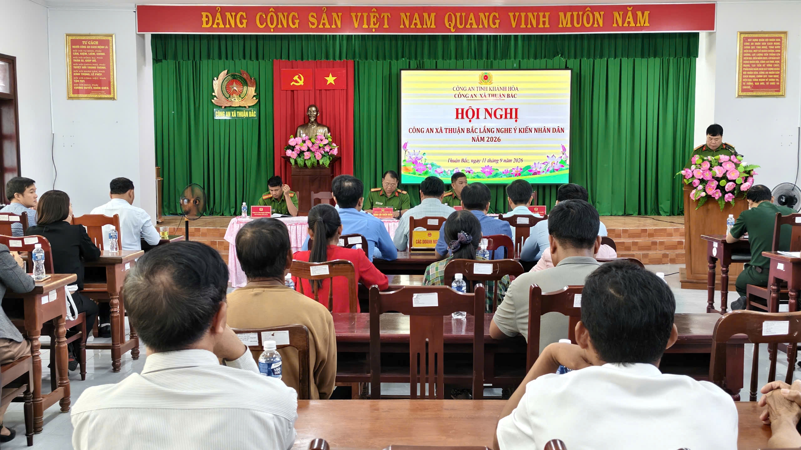 Công an xã Thuận Bắc tổ chức Hội nghị “Công an xã Thuận Bắc lắng nghe ý kiến Nhân dân” năm 2026