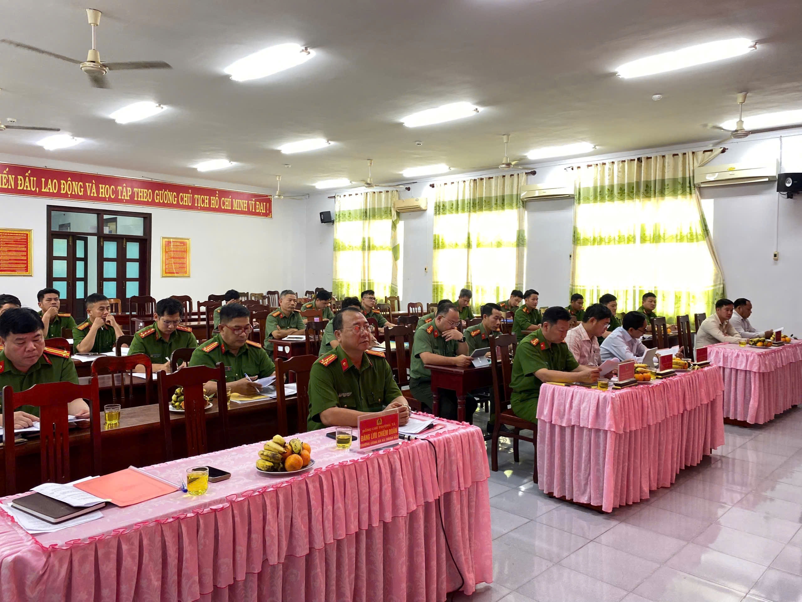 Công an xã Thuận Bắc tổ chức Hội nghị sơ kết công tác Công an 6 tháng đầu năm 2026