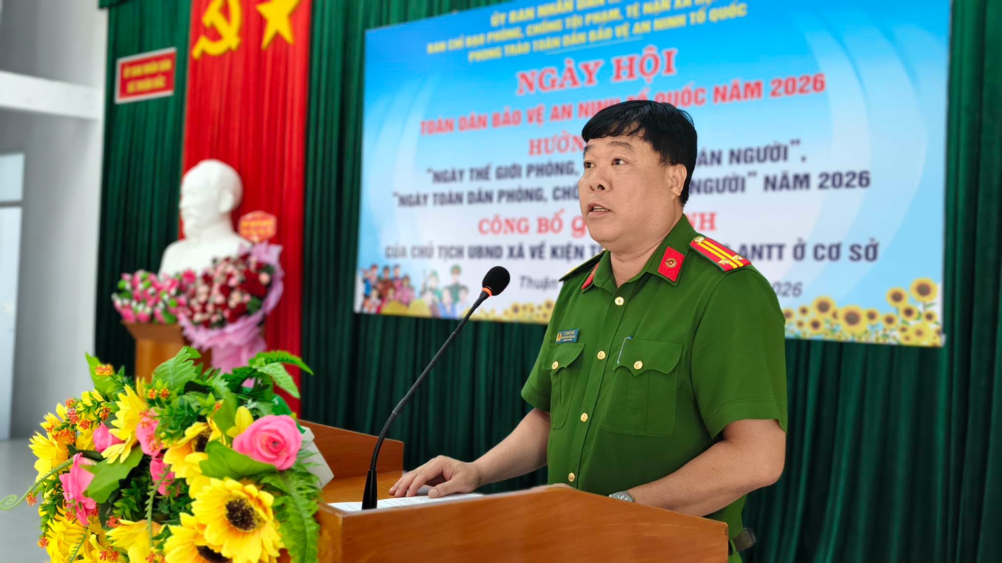 Xã Thuận Bắc tổ chức Ngày hội Toàn dân bảo vệ an ninh Tổ quốc năm 2026
