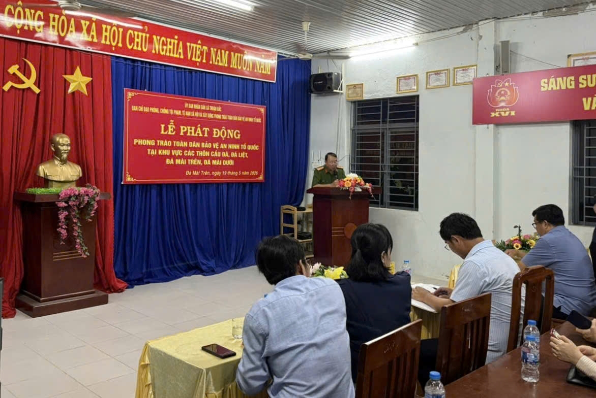 Xã Thuận Bắc tổ chức lễ phát động phong trào toàn dân bảo vệ an ninh tổ quốc